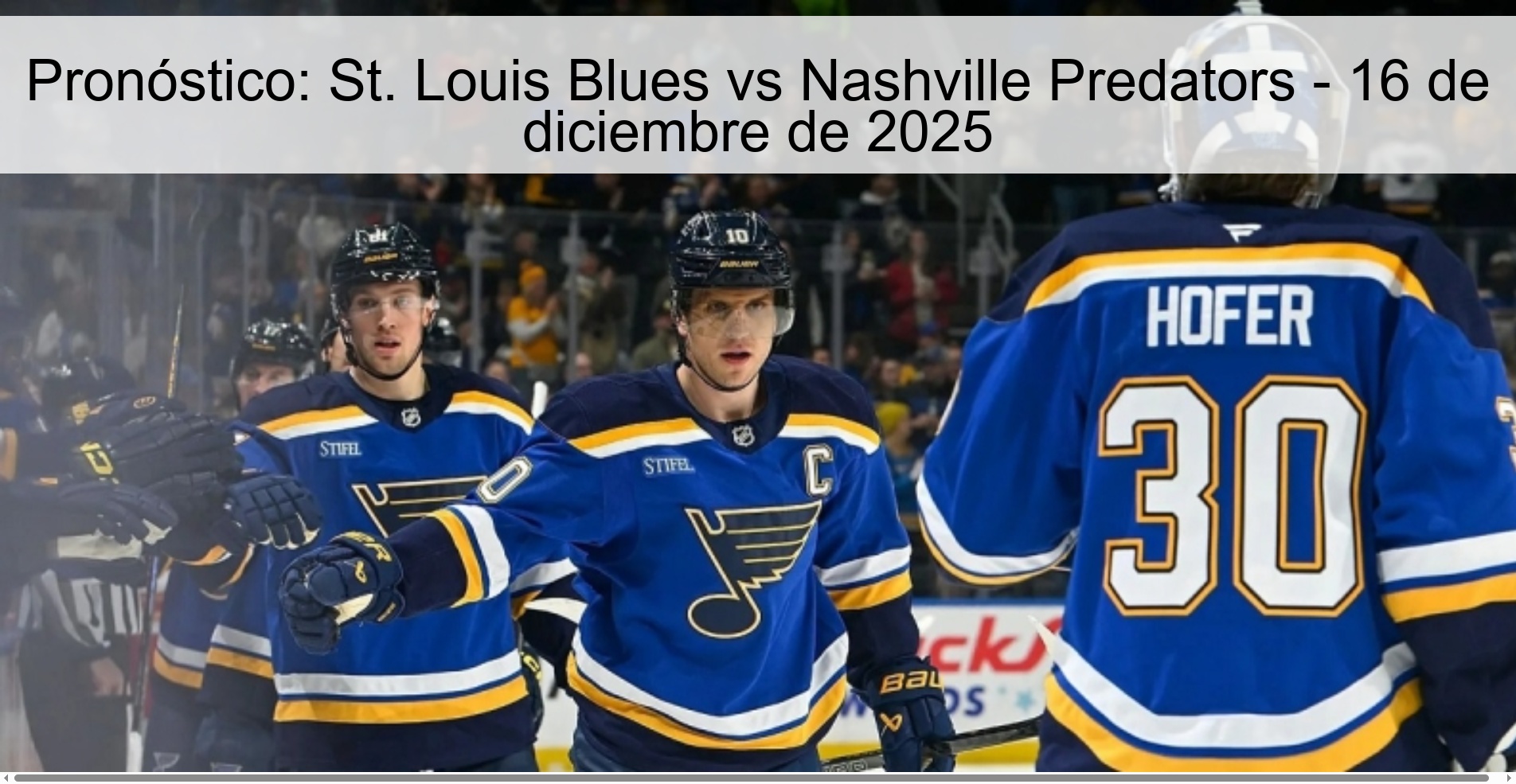 Prediction: St. Louis Blues vs Nashville Predators – December 16, 2025