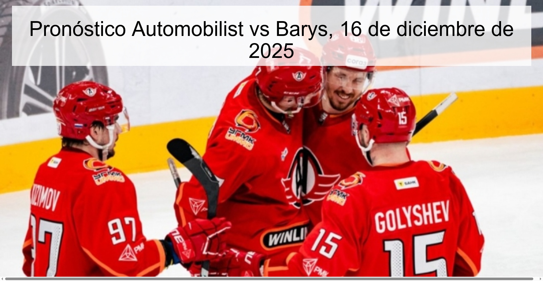 Automobilist vs Barys Prediction, December 16, 2025