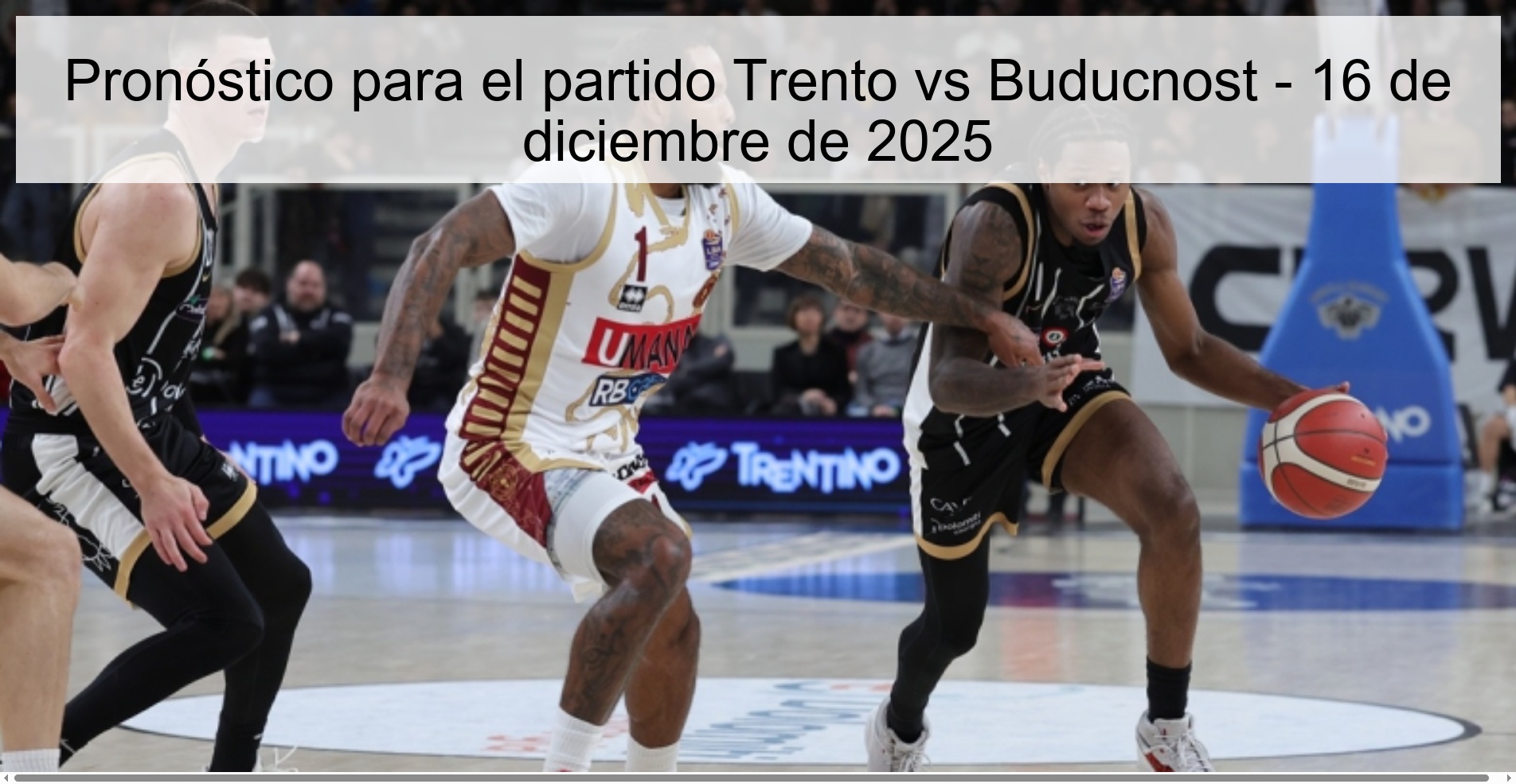 Prediction for the match Trento vs Buducnost - December 16, 2025