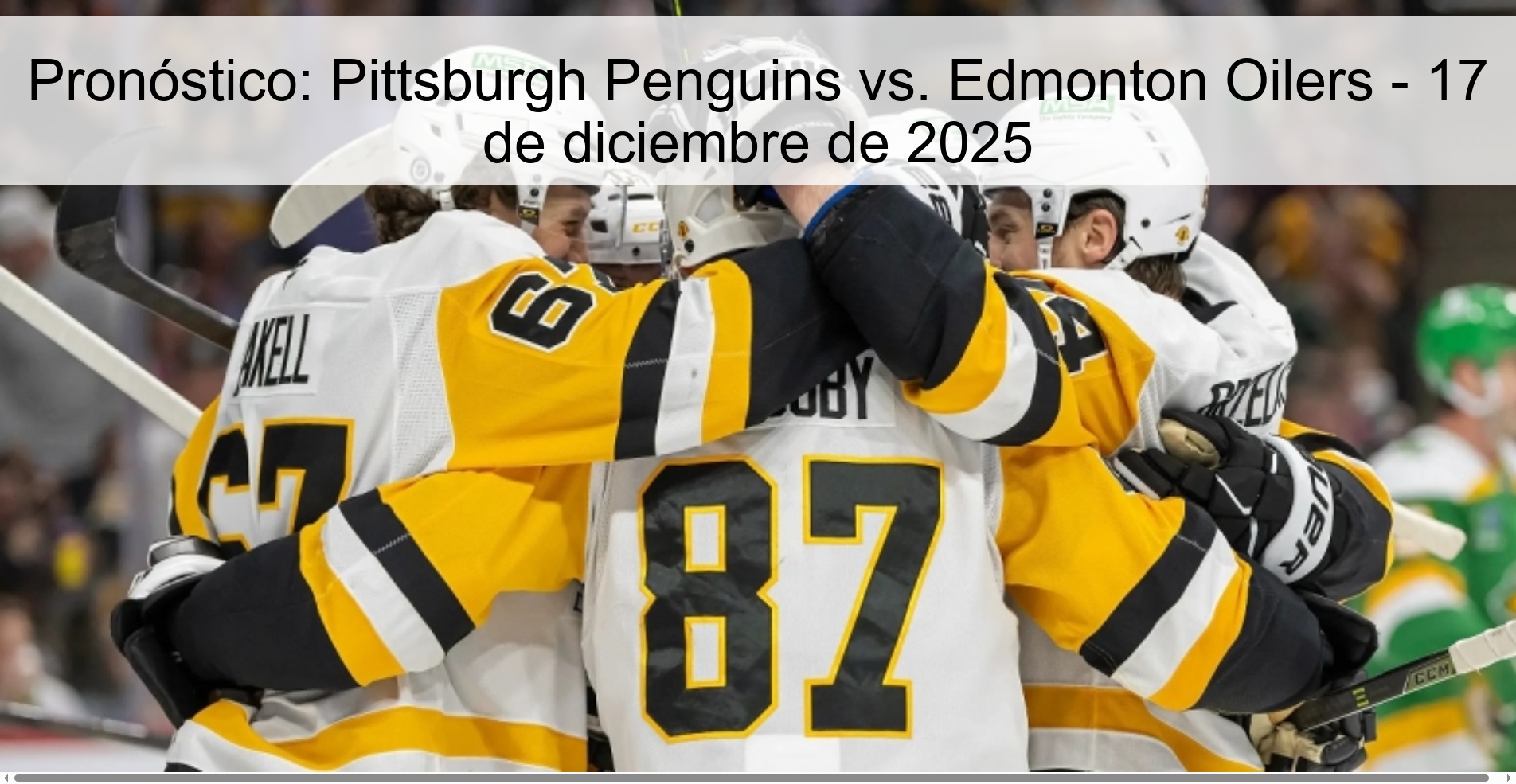Prediction: Pittsburgh Penguins vs. Edmonton Oilers – December 17, 2025