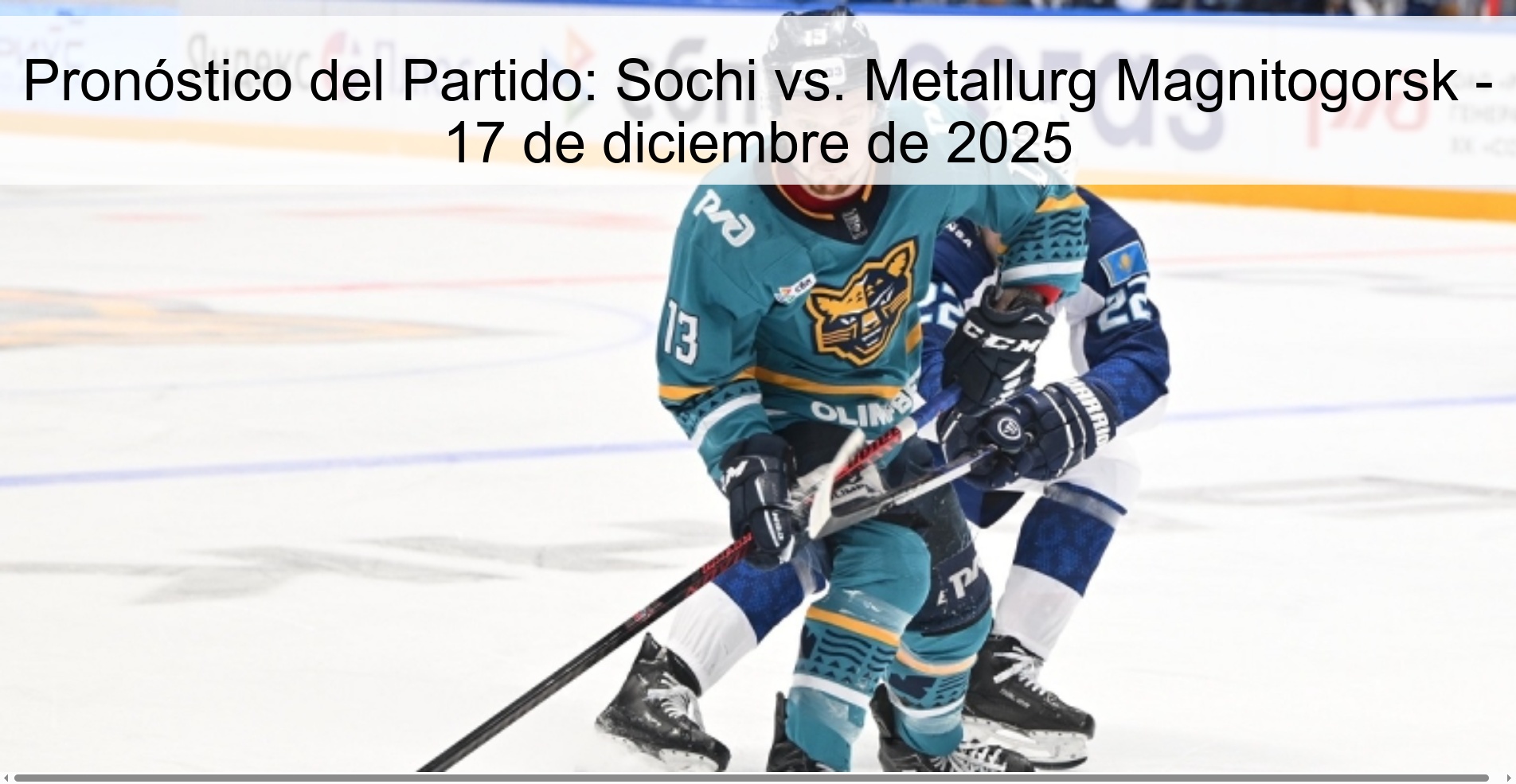 Match Prediction: Sochi vs. Metallurg Magnitogorsk - December 17, 2025