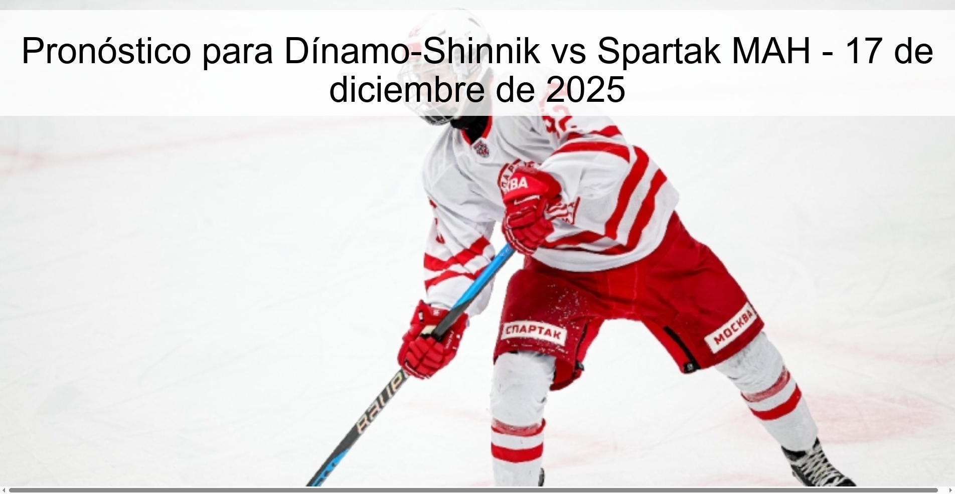 Prediction for Dinamo-Shinnik vs Spartak MAH - December 17, 2025