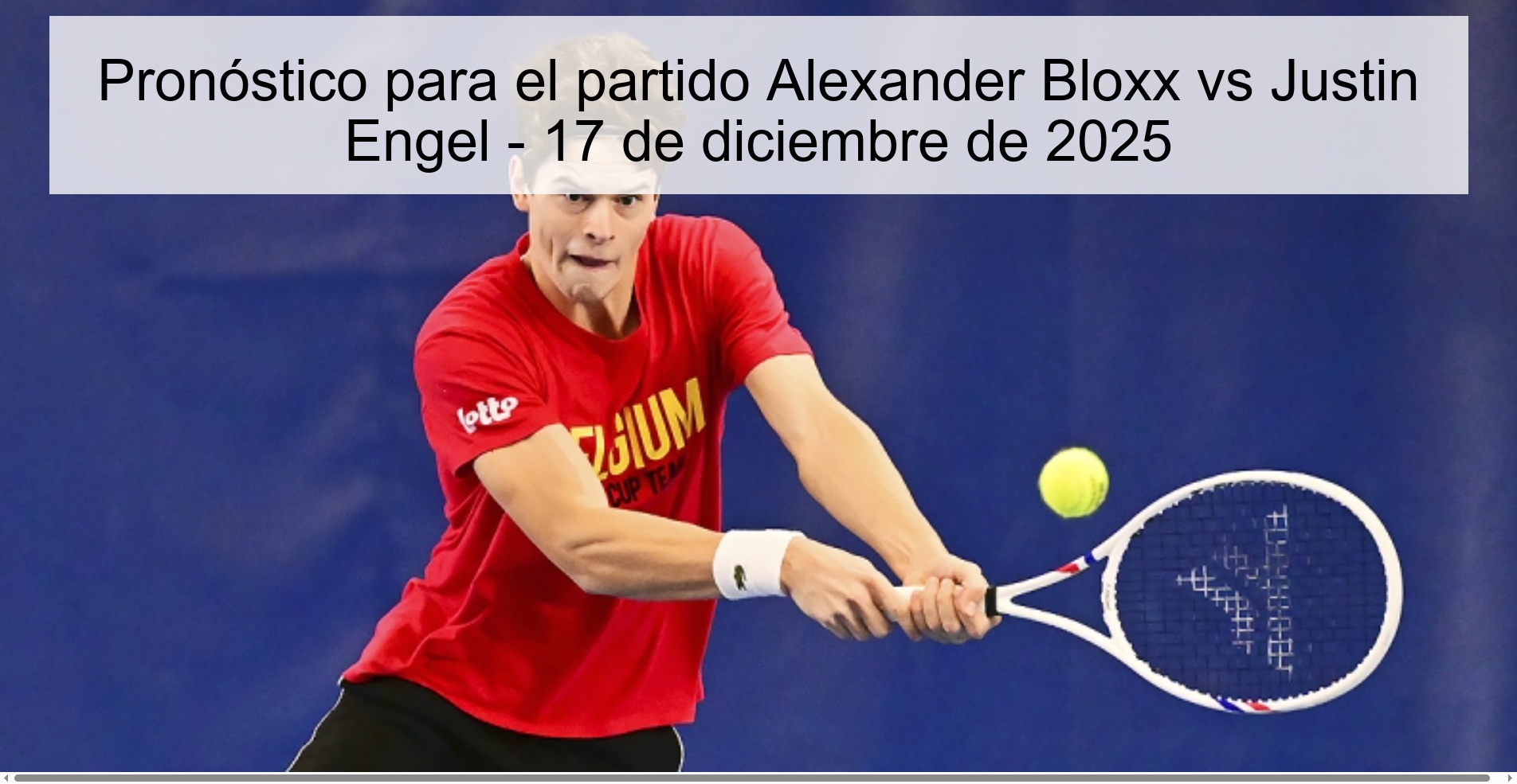 Pronóstico para el partido Alexander Bloxx vs Justin Engel - 17 de diciembre de 2025