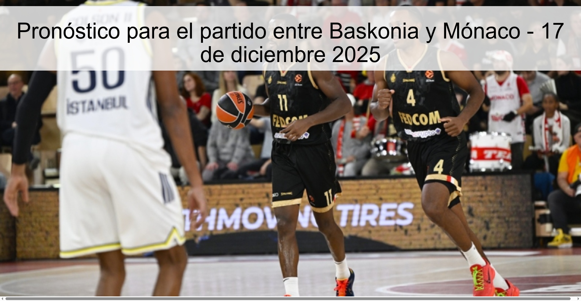 Prediction for the match between Baskonia and Monaco - December 17, 2025