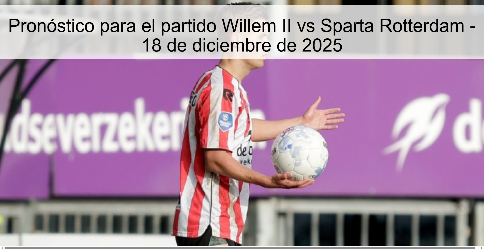 Prediction for the match Willem II vs Sparta Rotterdam - December 18, 2025