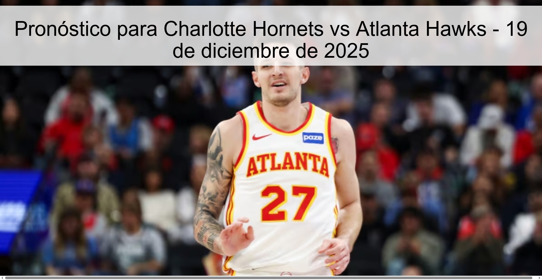 Prediction for Charlotte Hornets vs Atlanta Hawks – December 19, 2025