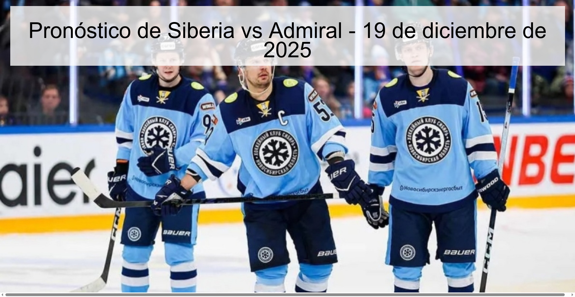 Siberia vs Admiral Prediction – December 19, 2025