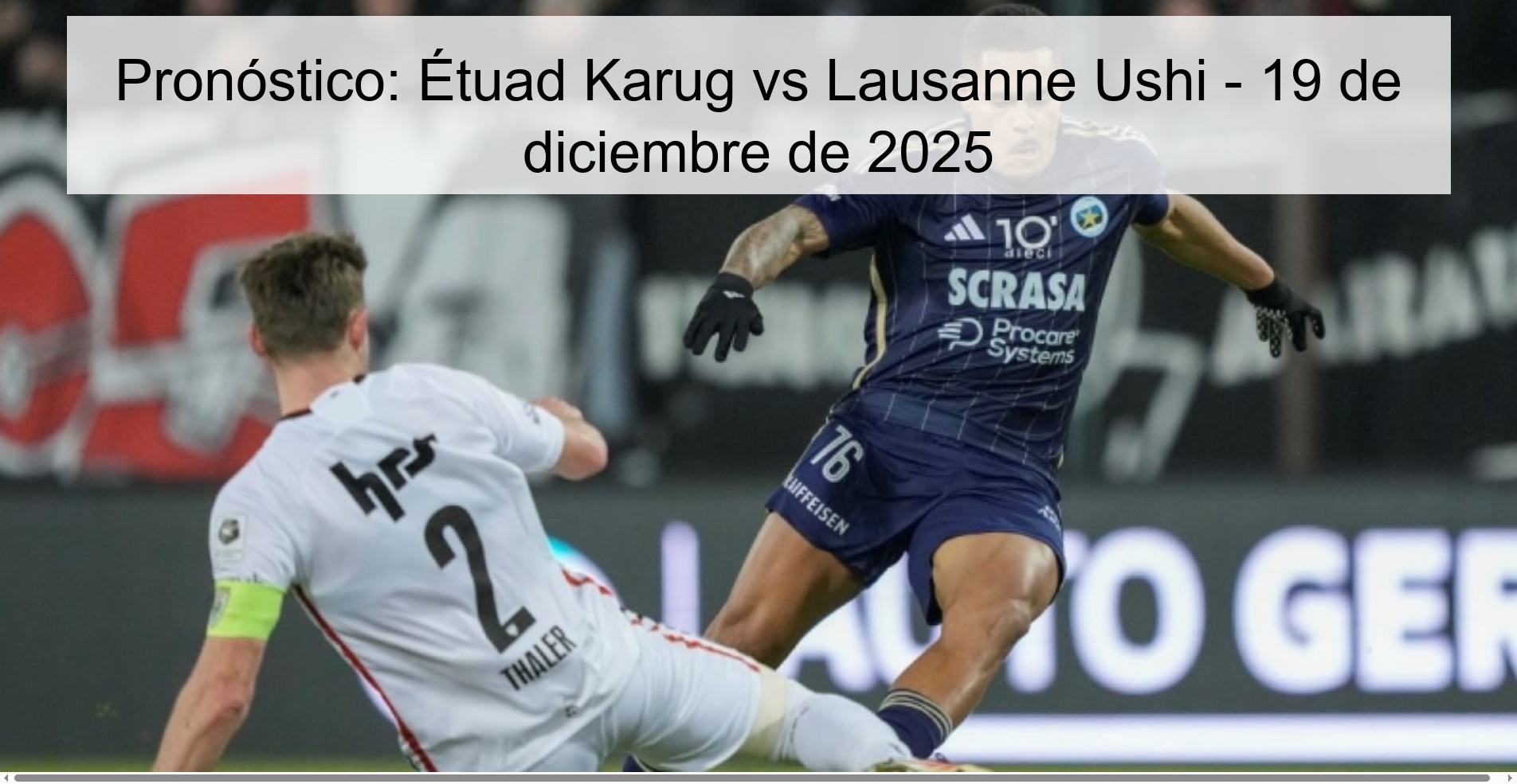 Prediction: Étuad Karug vs Lausanne Ushi – December 19, 2025