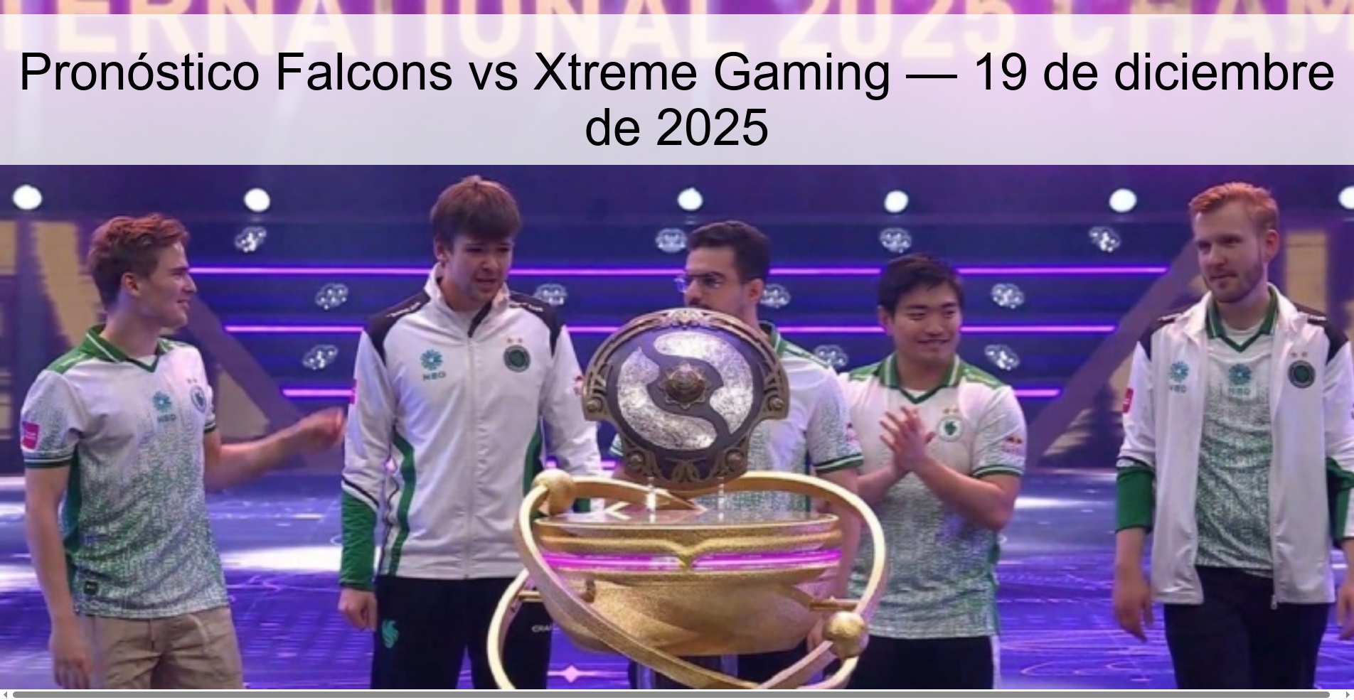 Falcons vs Xtreme Gaming Prediction — December 19, 2025
