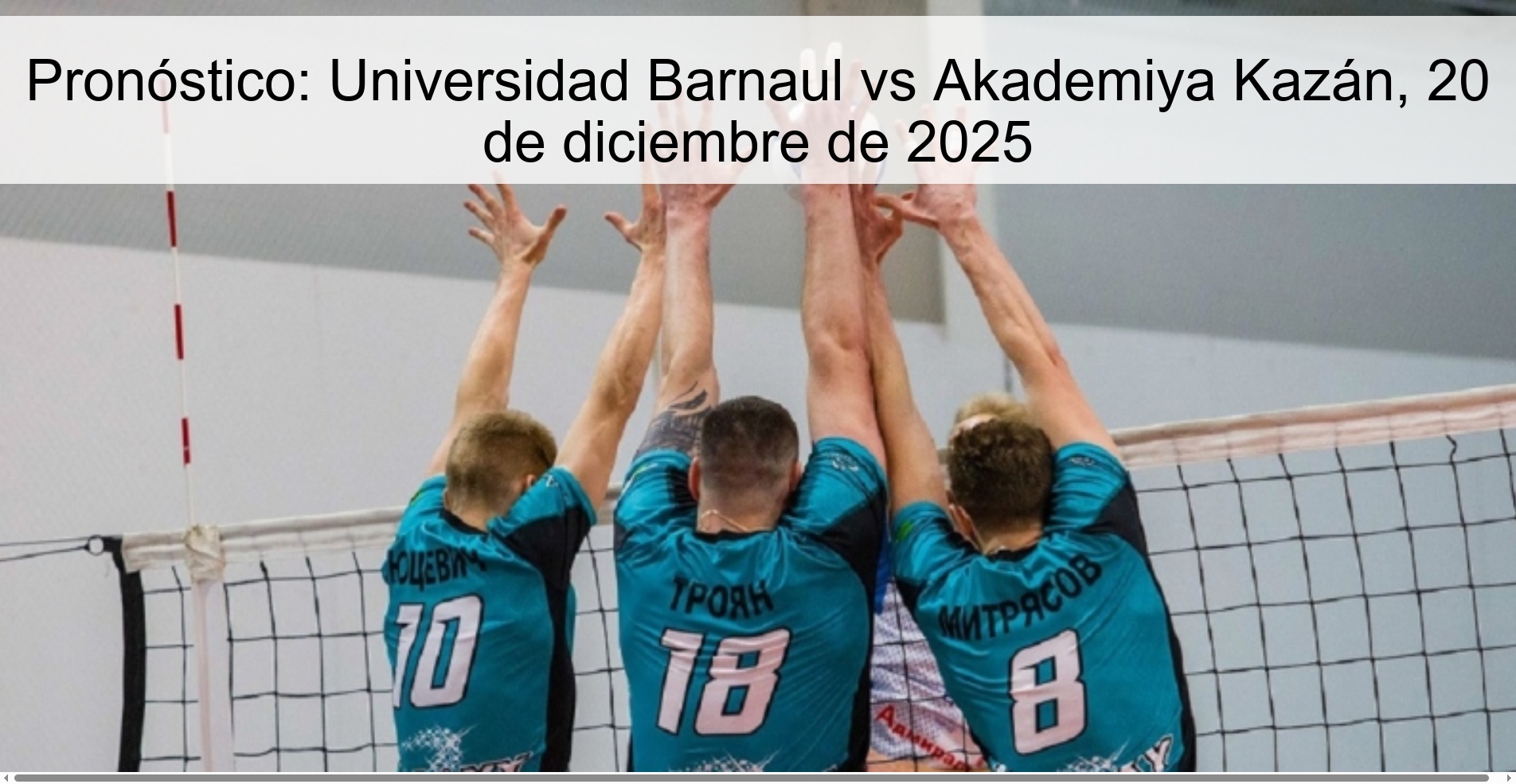 Prediction: Barnaul University vs Akademiya Kazan, December 20, 2025