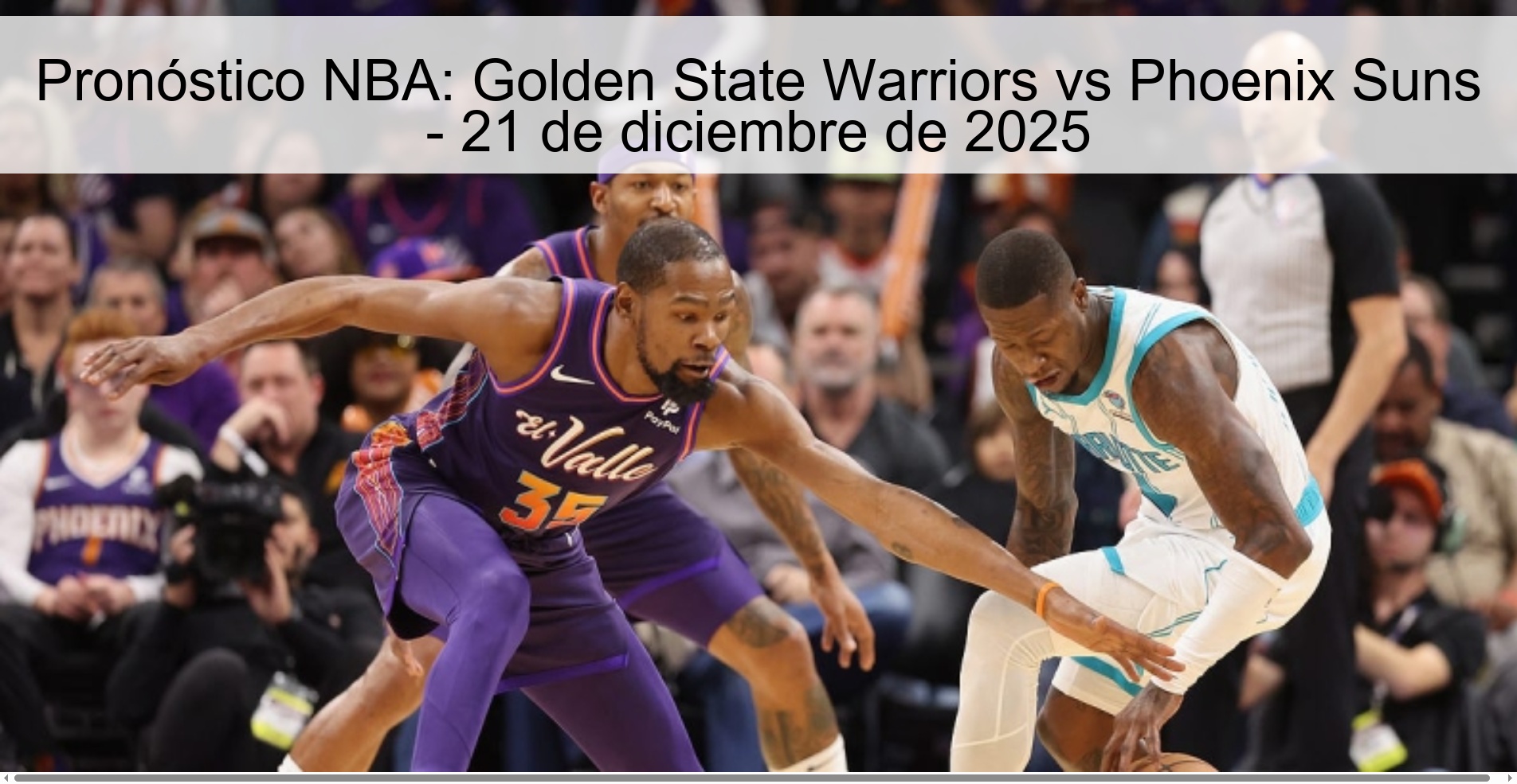 Pronóstico NBA: Golden State Warriors vs Phoenix Suns - 21 de diciembre de 2025