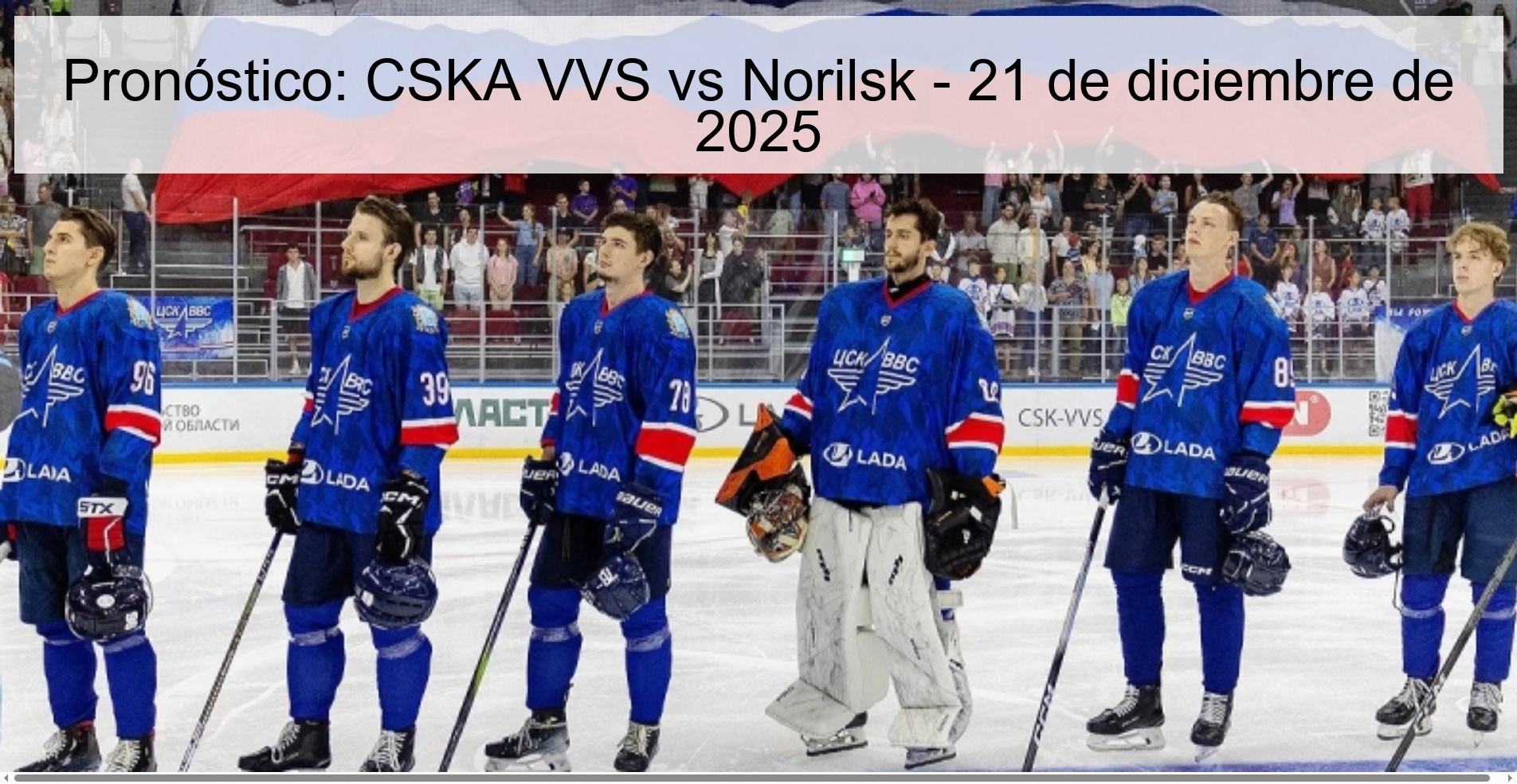 Prediction: CSKA VVS vs Norilsk – December 21, 2025