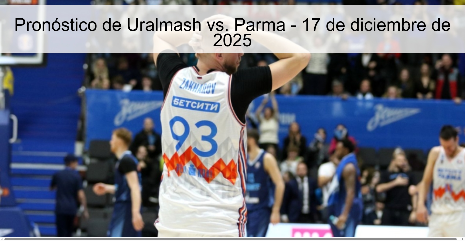 Uralmash vs. Prediction Parma - December 17, 2025