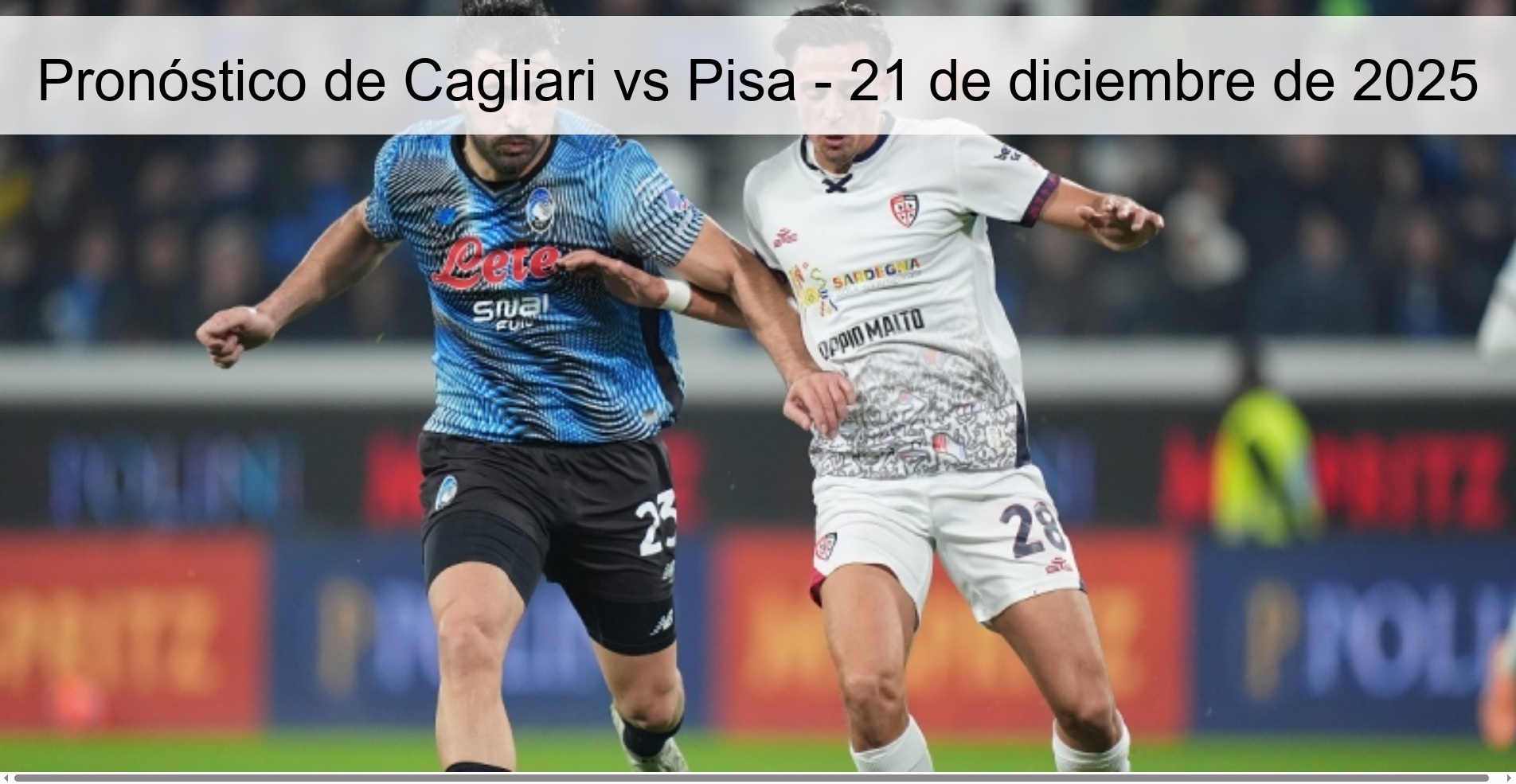 Cagliari vs Pisa Prediction – December 21, 2025