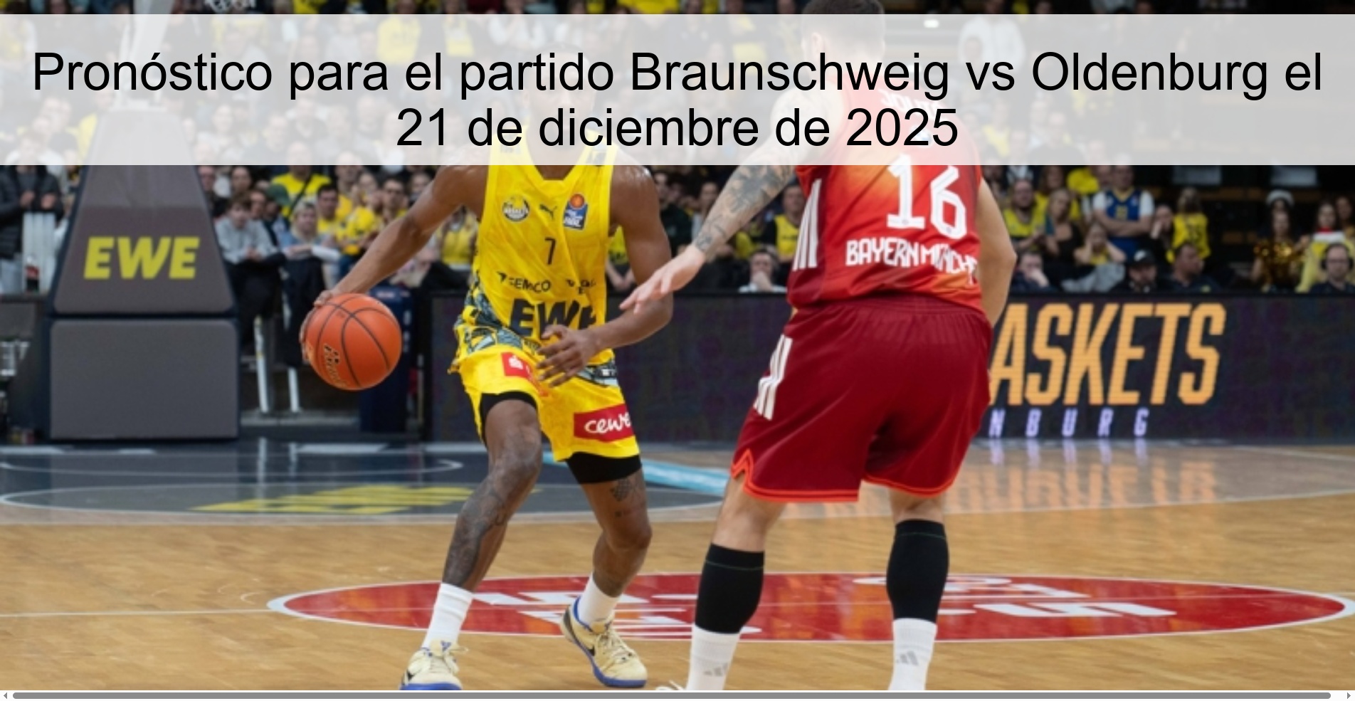 Prediction for the match Braunschweig vs Oldenburg on December 21, 2025