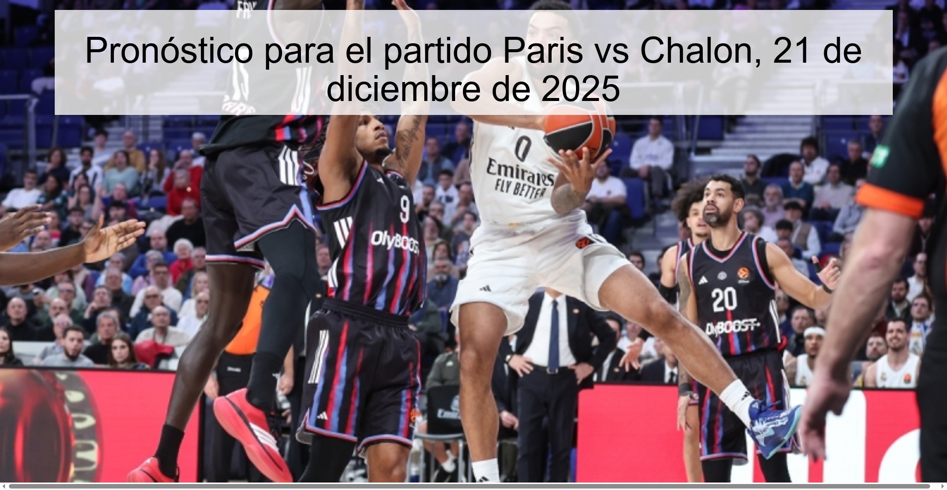 Prediction for the match Paris vs Chalon, December 21, 2025