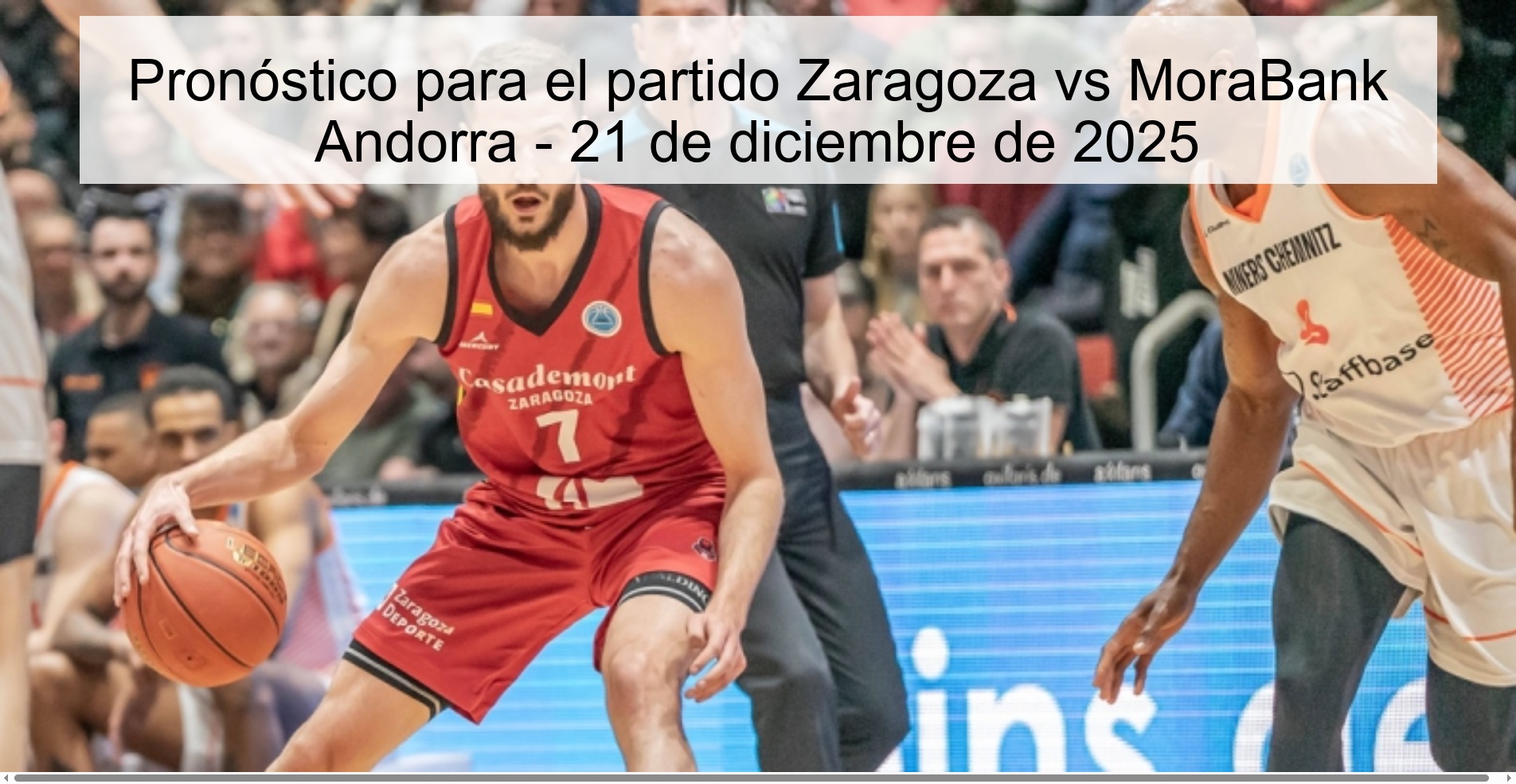 Prediction for the match Zaragoza vs MoraBank Andorra - December 21, 2025