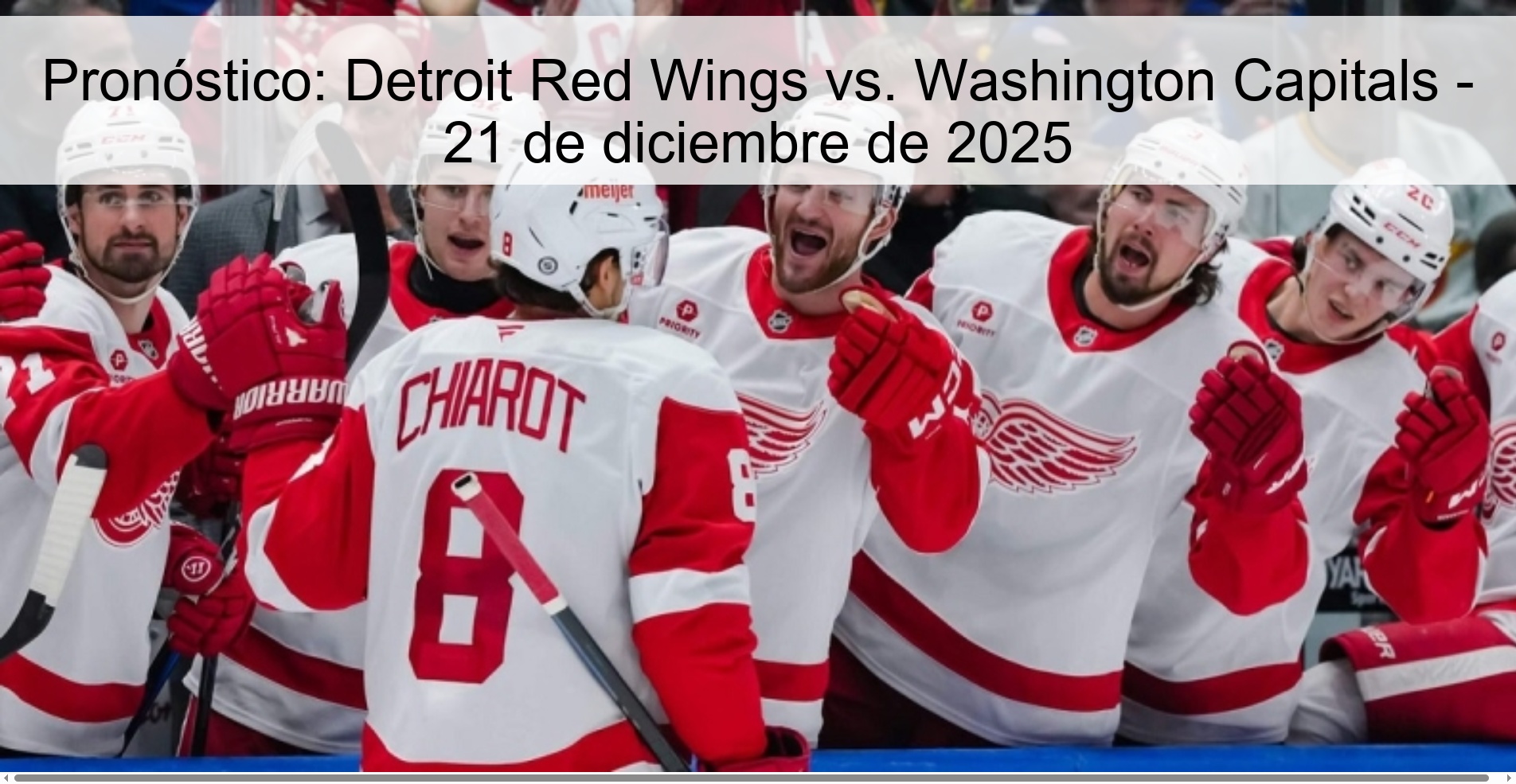 Prediction: Detroit Red Wings vs. Washington Capitals – December 21, 2025
