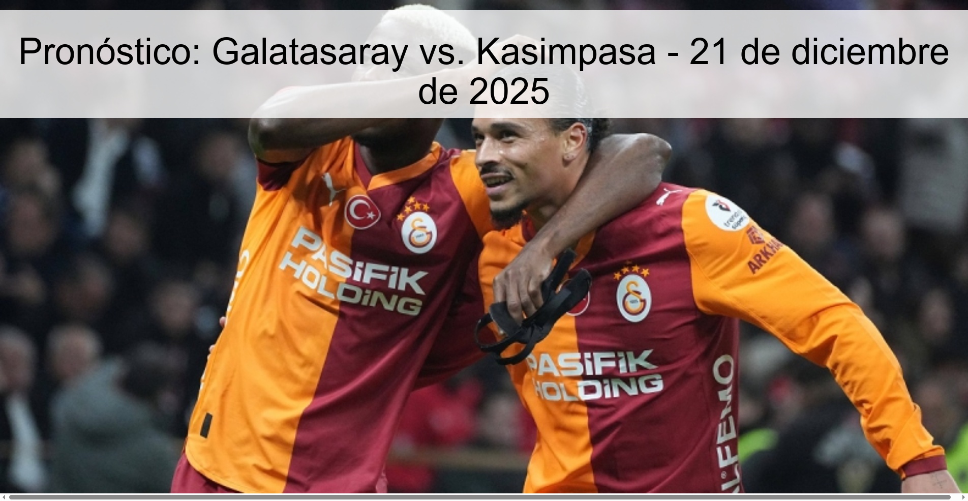 Prediction: Galatasaray vs. Kasimpasa - December 21, 2025