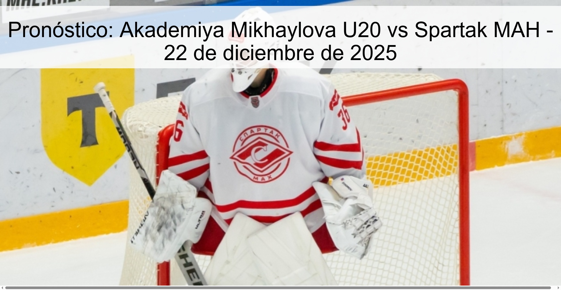 Pronóstico: Akademiya Mikhaylova U20 vs Spartak MAH - 22 de diciembre de 2025