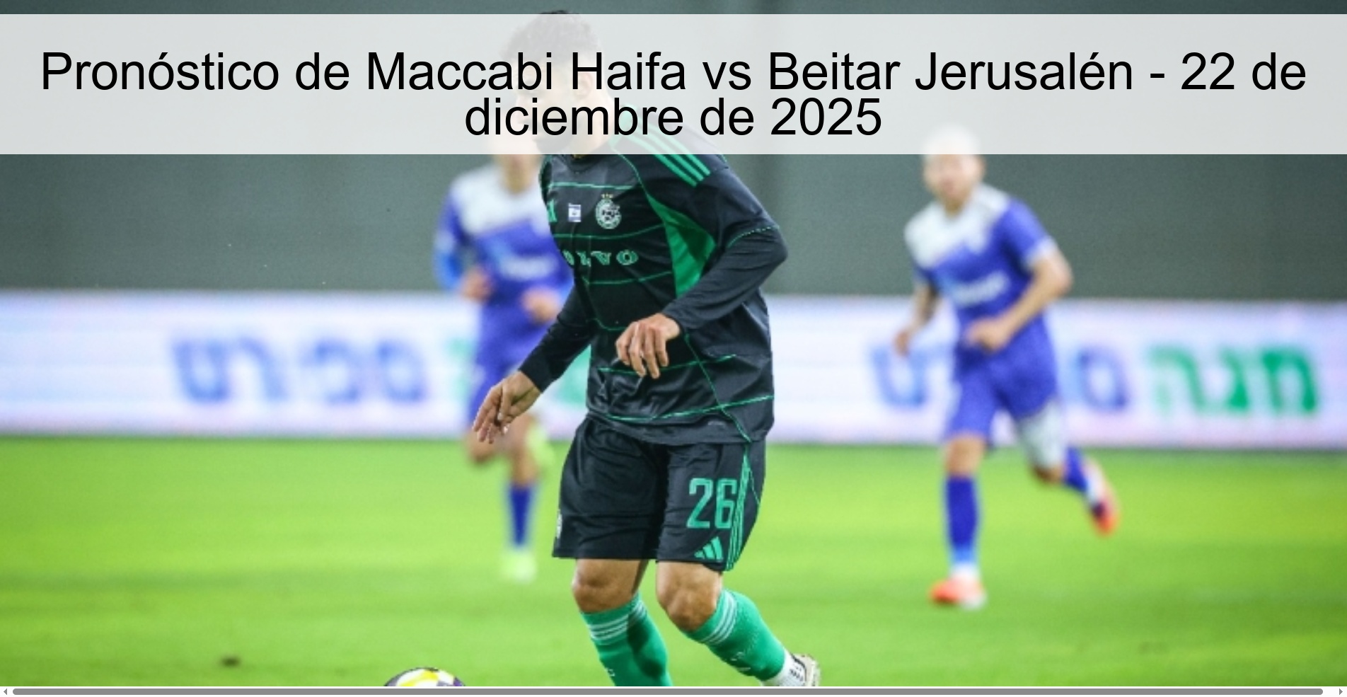 Maccabi Haifa vs Beitar Jerusalem Prediction – December 22, 2025