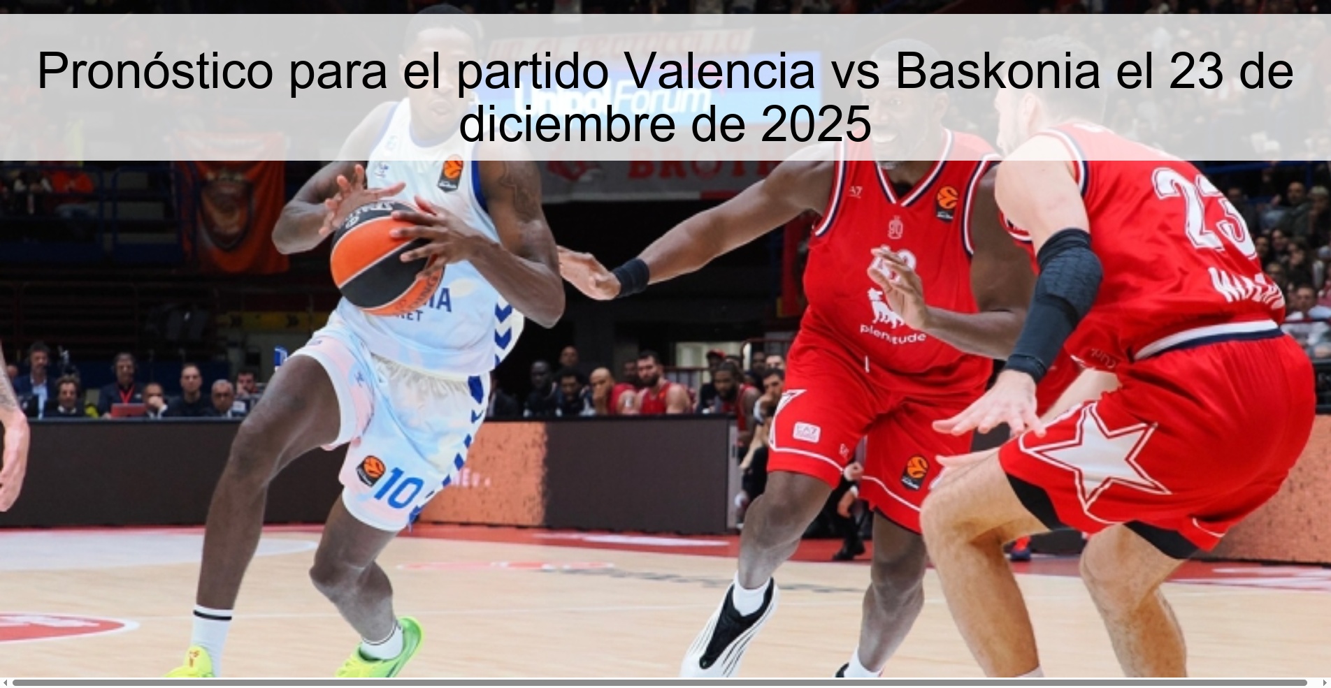 Prediction for the Valencia vs Baskonia match on December 23, 2025