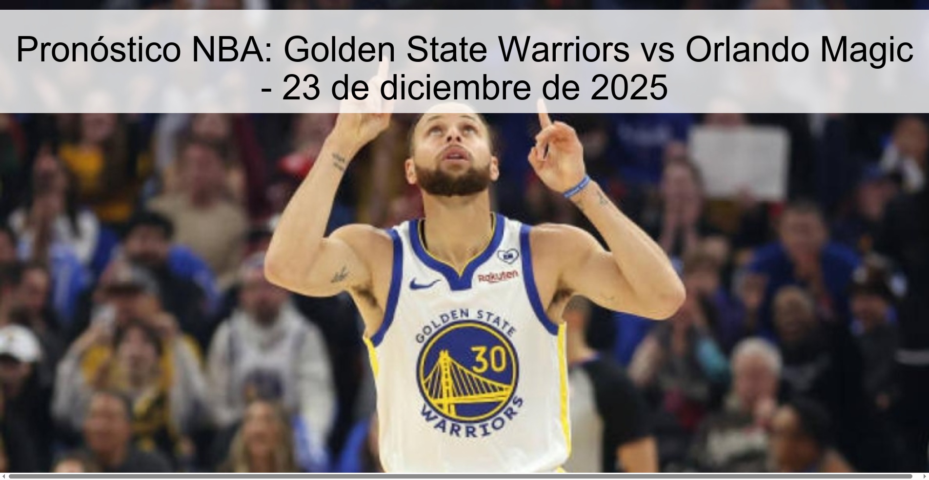 Pronóstico NBA: Golden State Warriors vs Orlando Magic - 23 de diciembre de 2025