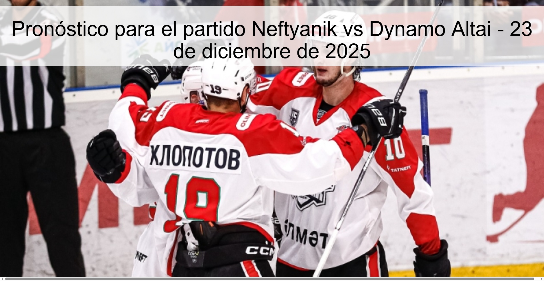 Prediction for the match Neftyanik vs Dynamo Altai - December 23, 2025