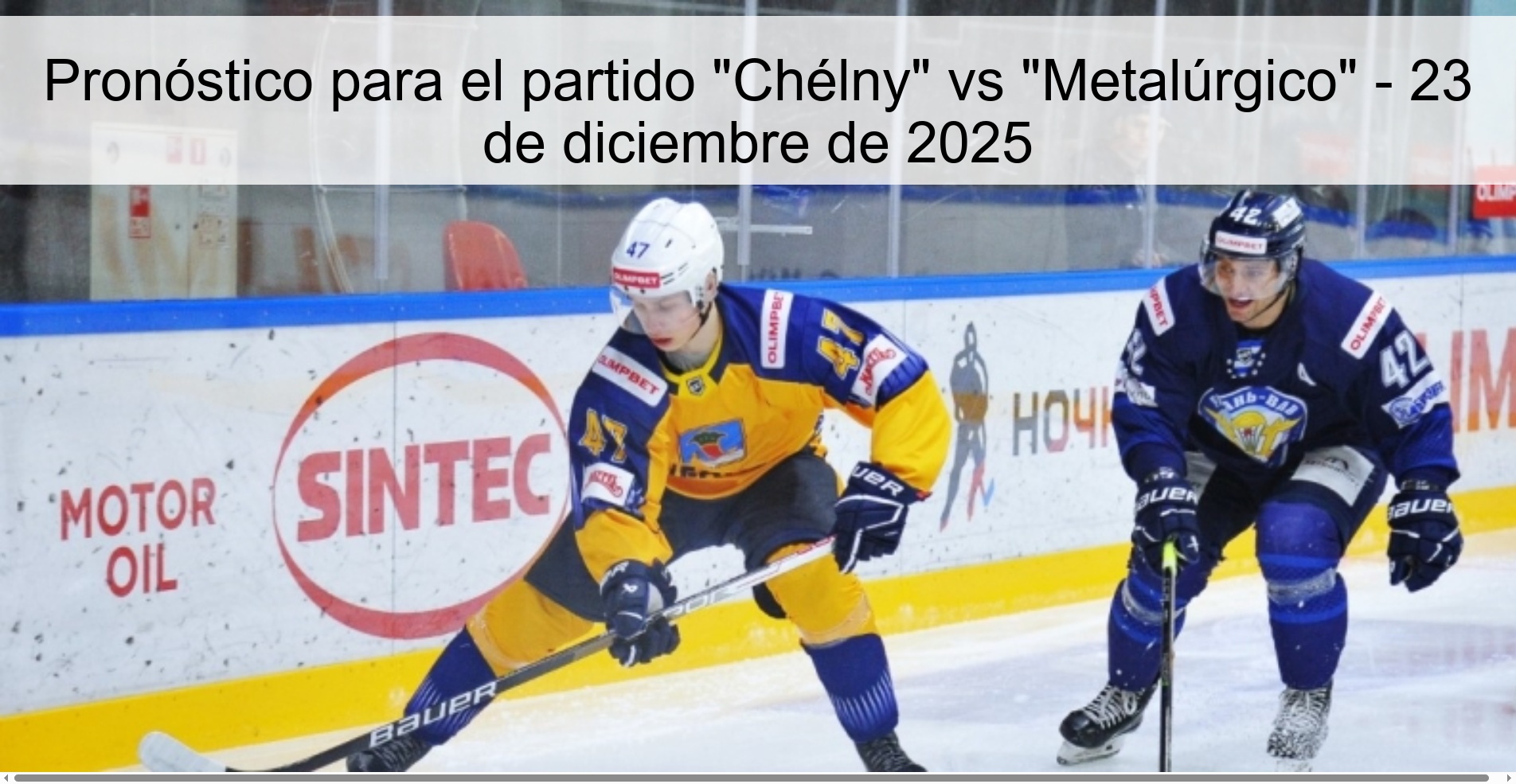 Pronóstico para el partido 