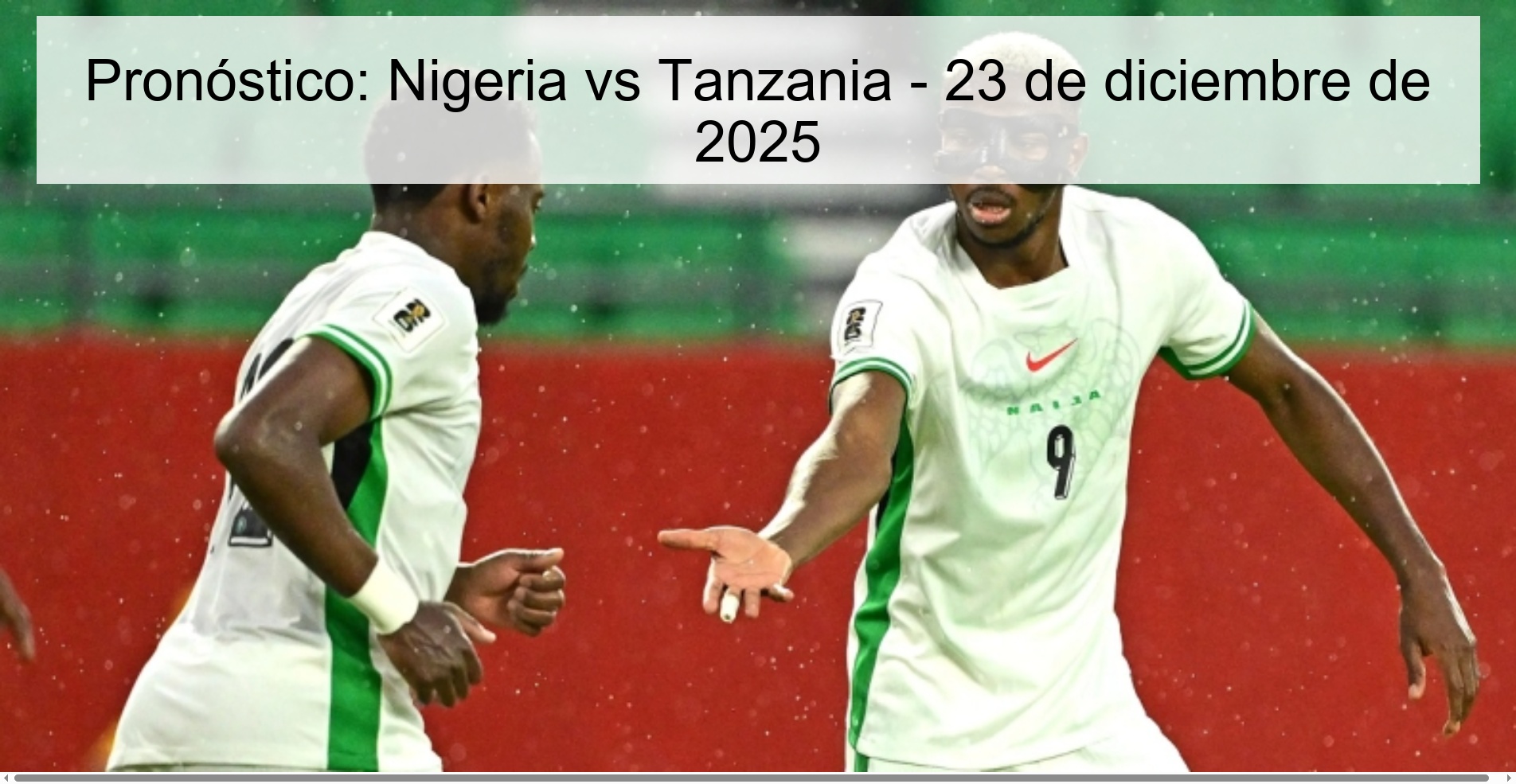Prediction: Nigeria vs Tanzania – December 23, 2025