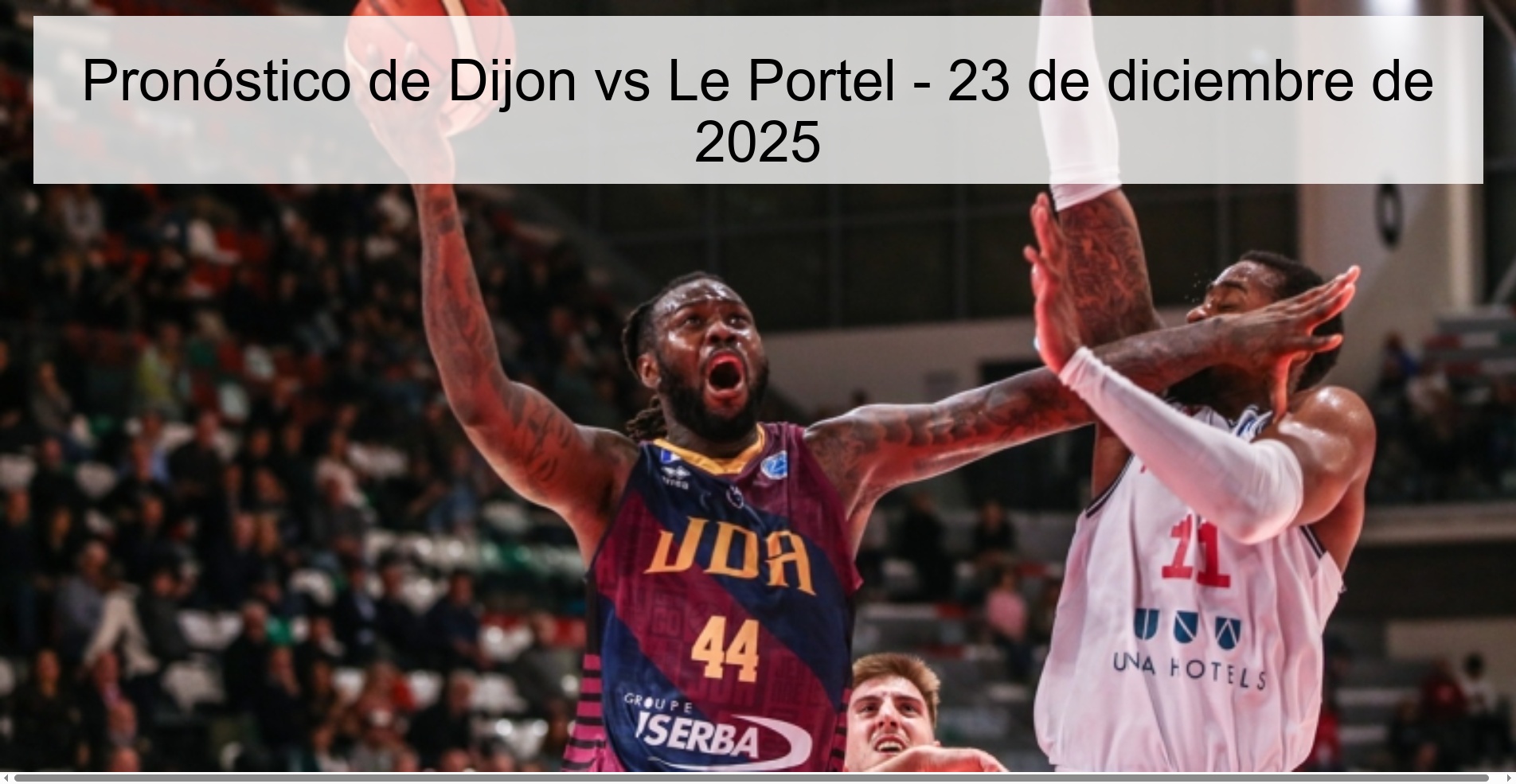 Dijon vs Le Portel Prediction – December 23, 2025