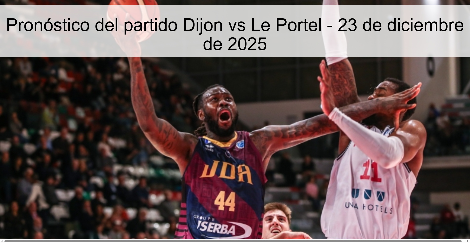 Dijon vs Le Portel Prediction – December 23, 2025