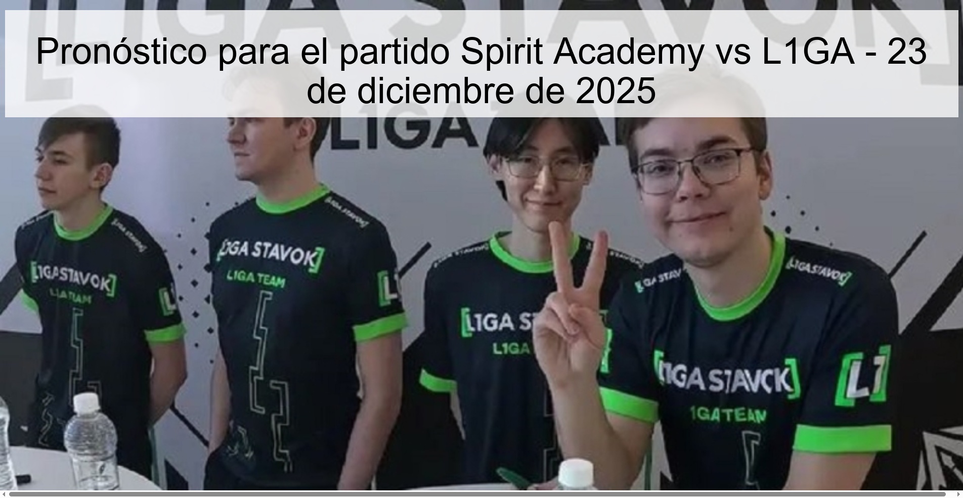Pronóstico para el partido Spirit Academy vs L1GA - 23 de diciembre de 2025