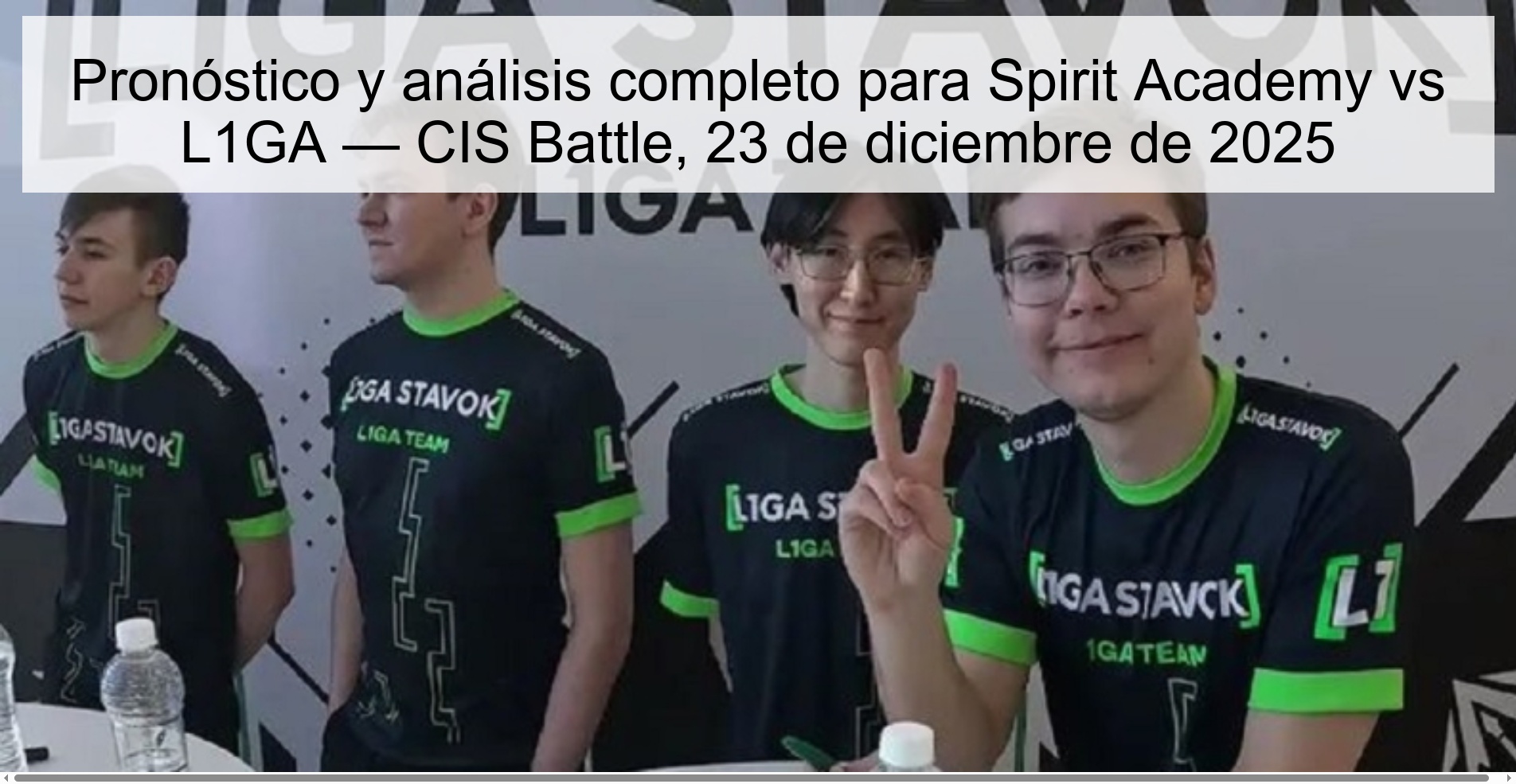 Prediction and full analysis for Spirit Academy vs L1GA — CIS Battle, December 23, 2025