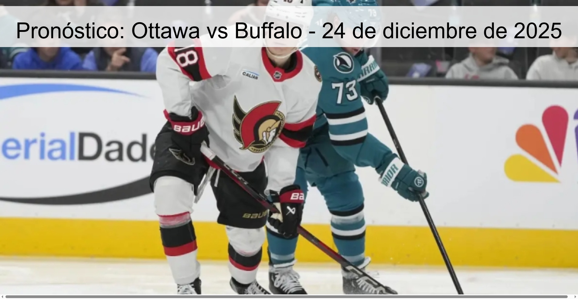 Pronóstico: Ottawa vs Buffalo - 24 de diciembre de 2025