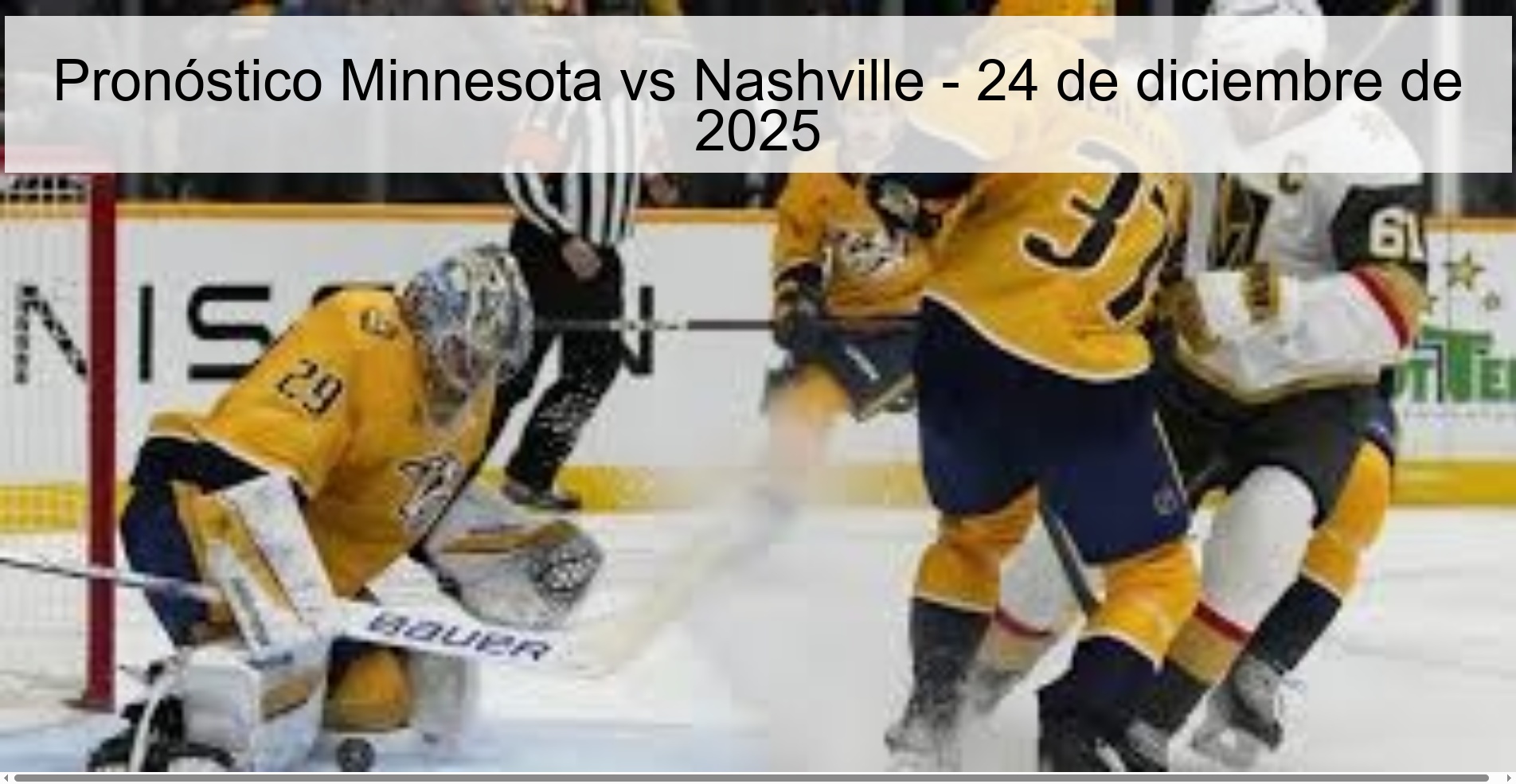 Minnesota vs Nashville Prediction – December 24, 2025