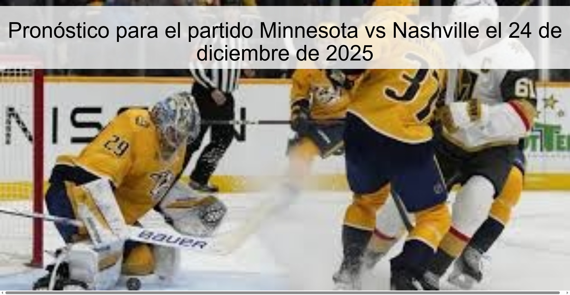 Prediction for the Minnesota vs Nashville match on December 24, 2025