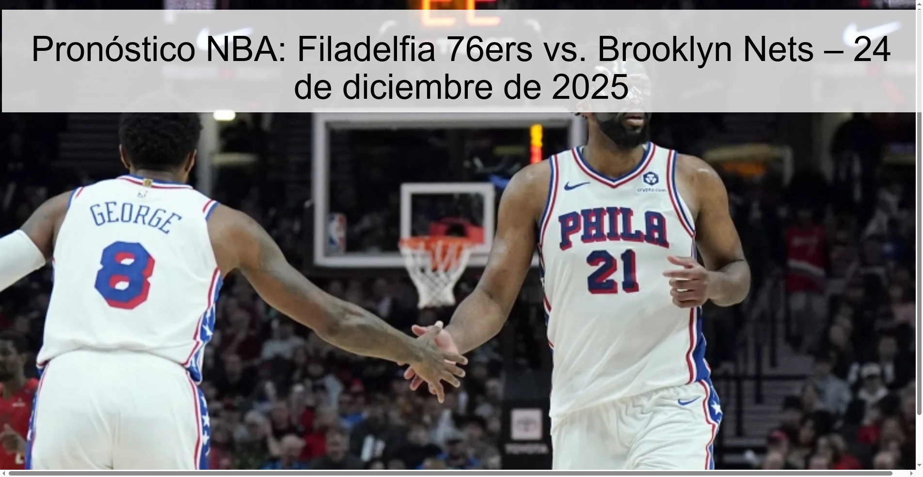 NBA Prediction: Philadelphia 76ers vs. Brooklyn Nets – December 24, 2025