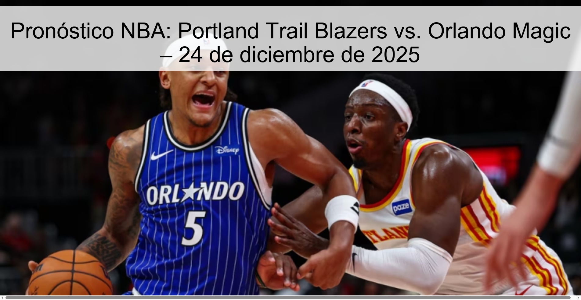 NBA Prediction: Portland Trail Blazers vs. Orlando Magic – December 24, 2025