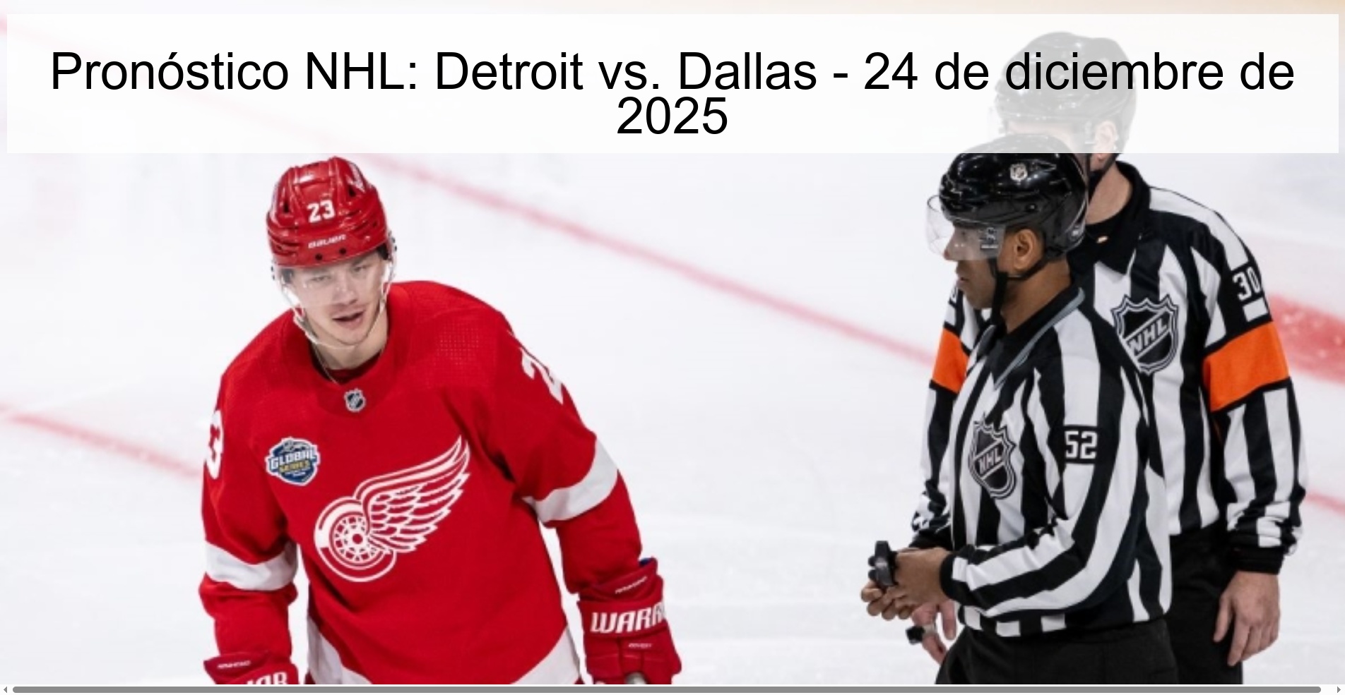 NHL Prediction: Detroit vs. Dallas - December 24, 2025