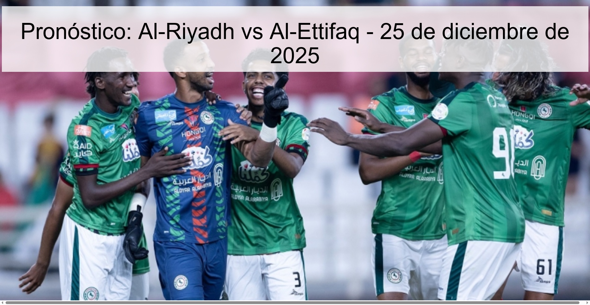 Prediction: Al-Riyadh vs Al-Ettifaq – December 25, 2025