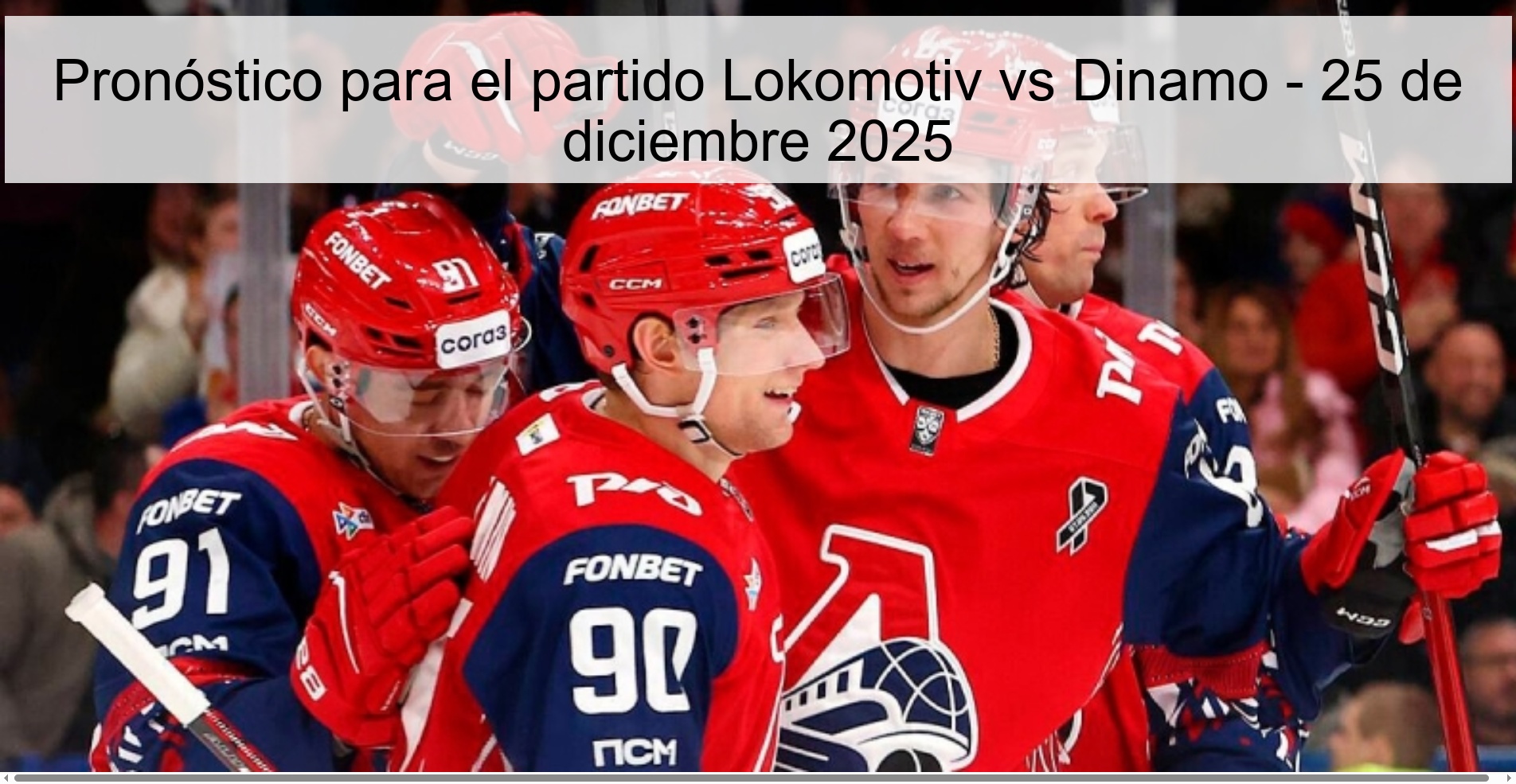 Pronóstico para el partido Lokomotiv vs Dinamo - 25 de diciembre 2025