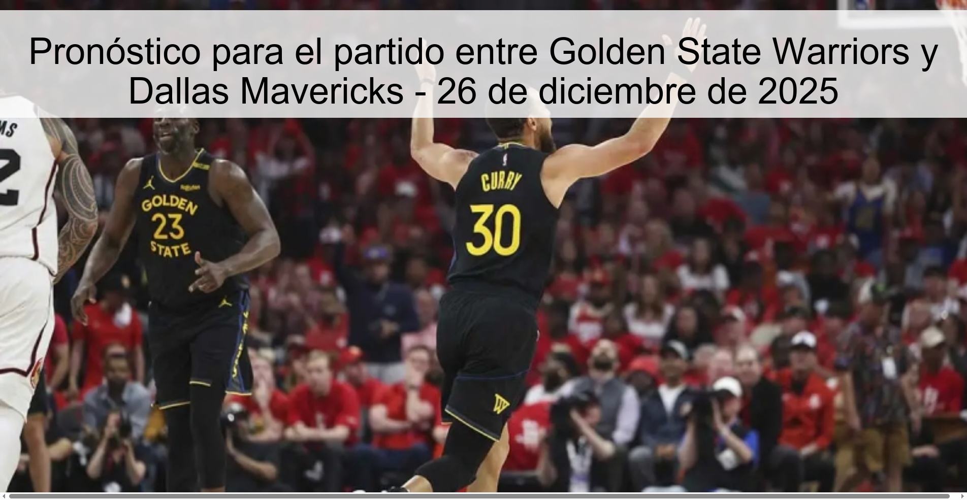 Prediction for the game between Golden State Warriors and Dallas Mavericks - December 26, 2025