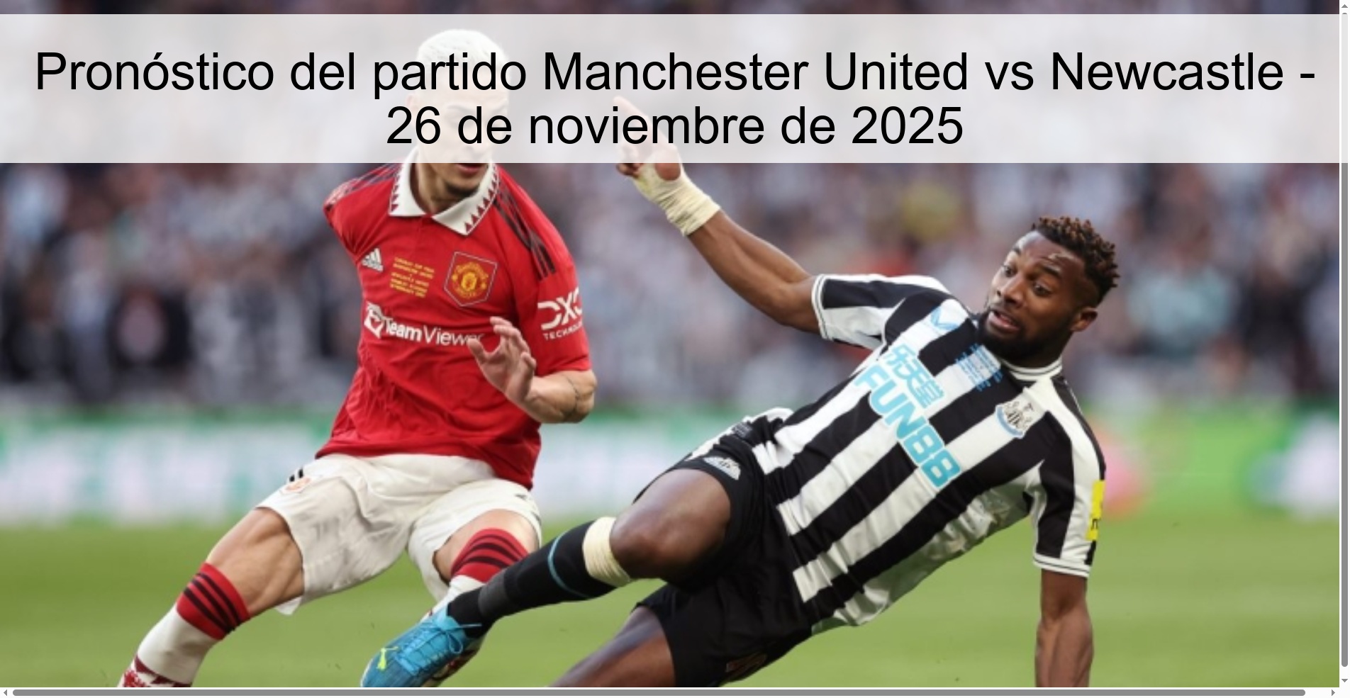 Manchester United vs Newcastle Match Prediction – November 26, 2025