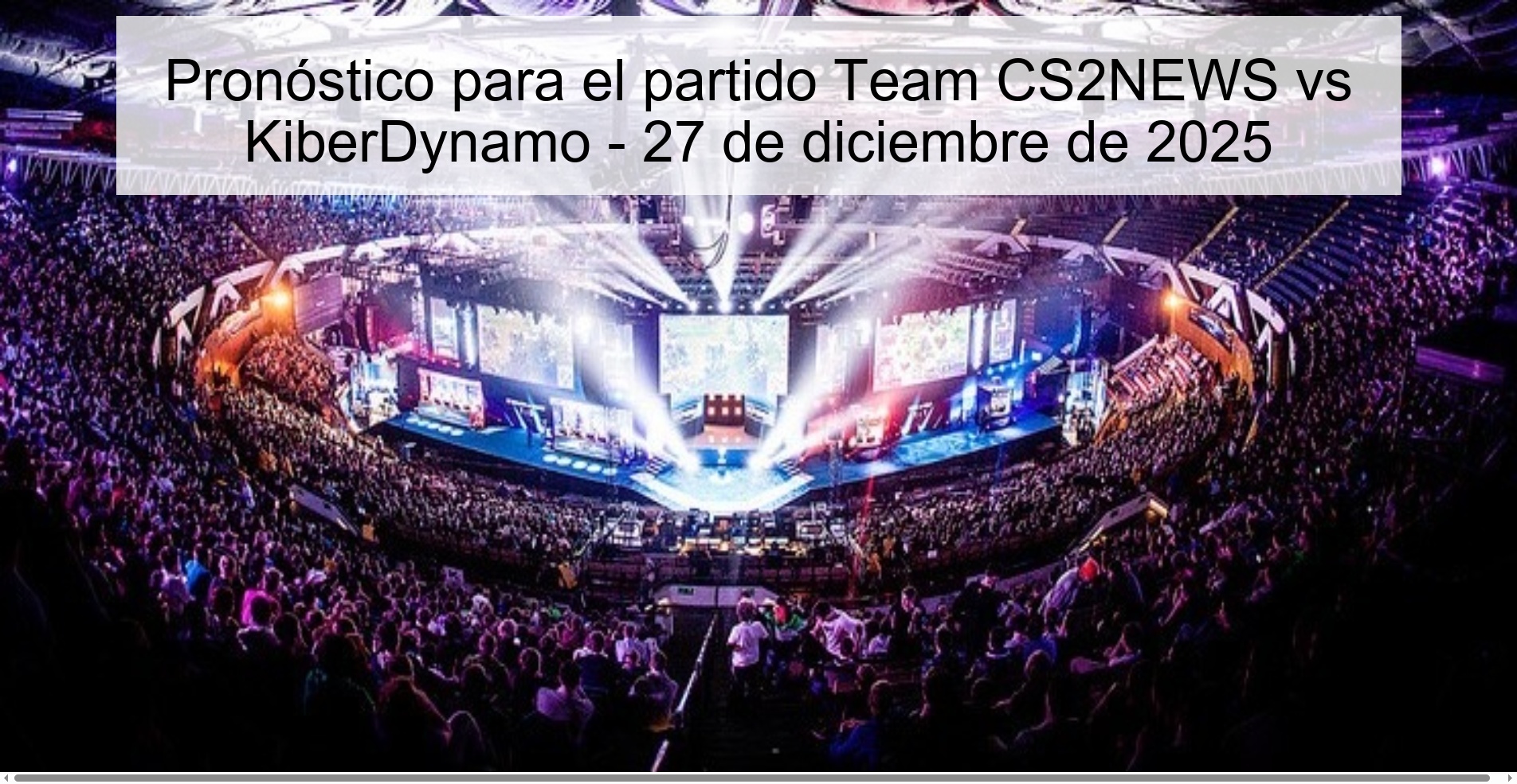 Prediction for the match Team CS2NEWS vs KiberDynamo - December 27, 2025
