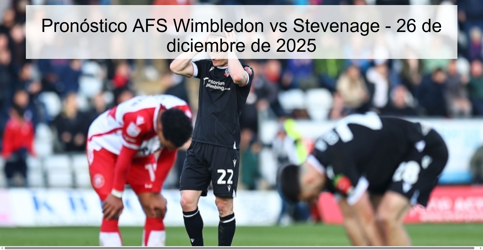 AFS Wimbledon vs Stevenage Prediction – December 26, 2025