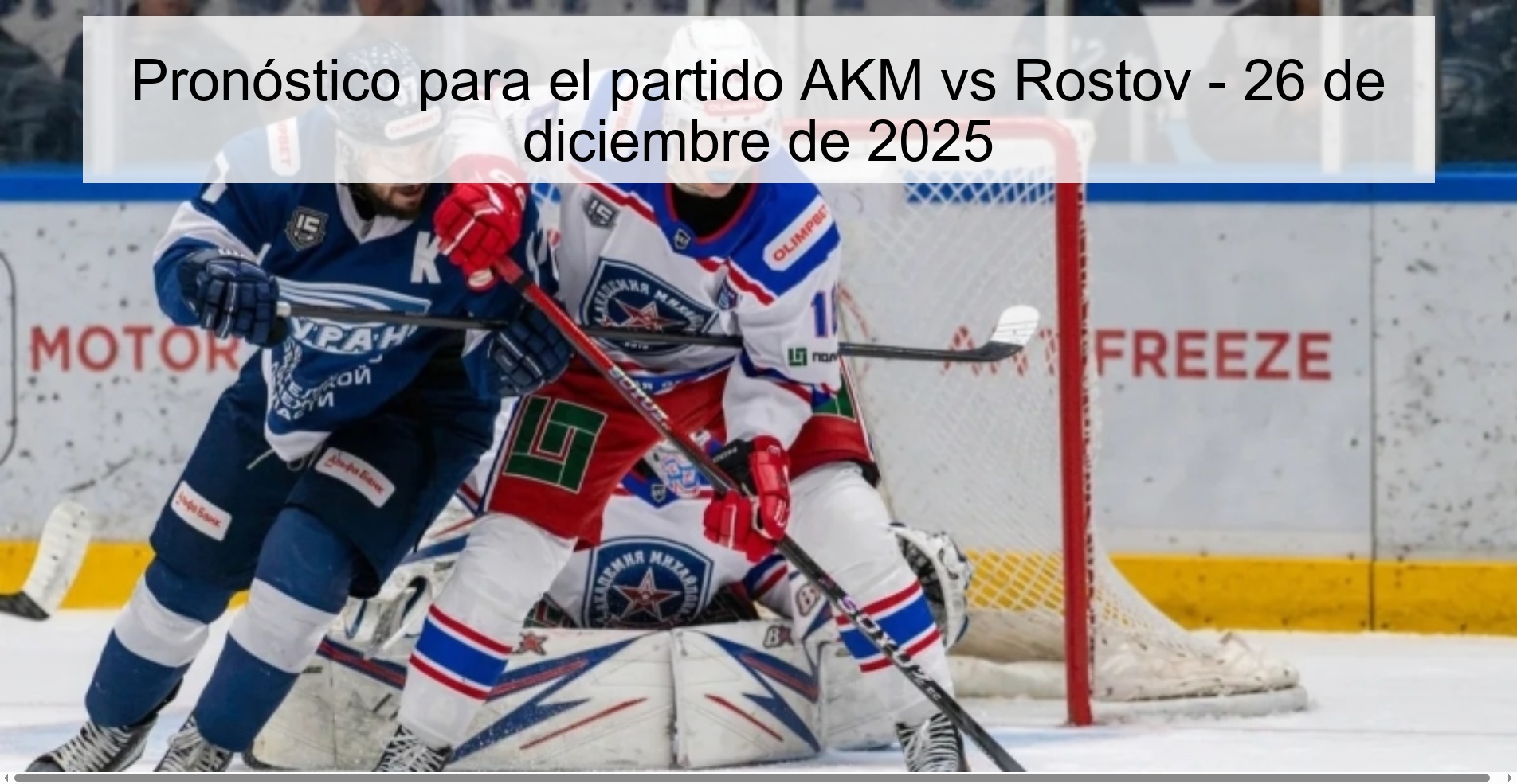 Pronóstico para el partido AKM vs Rostov - 26 de diciembre de 2025