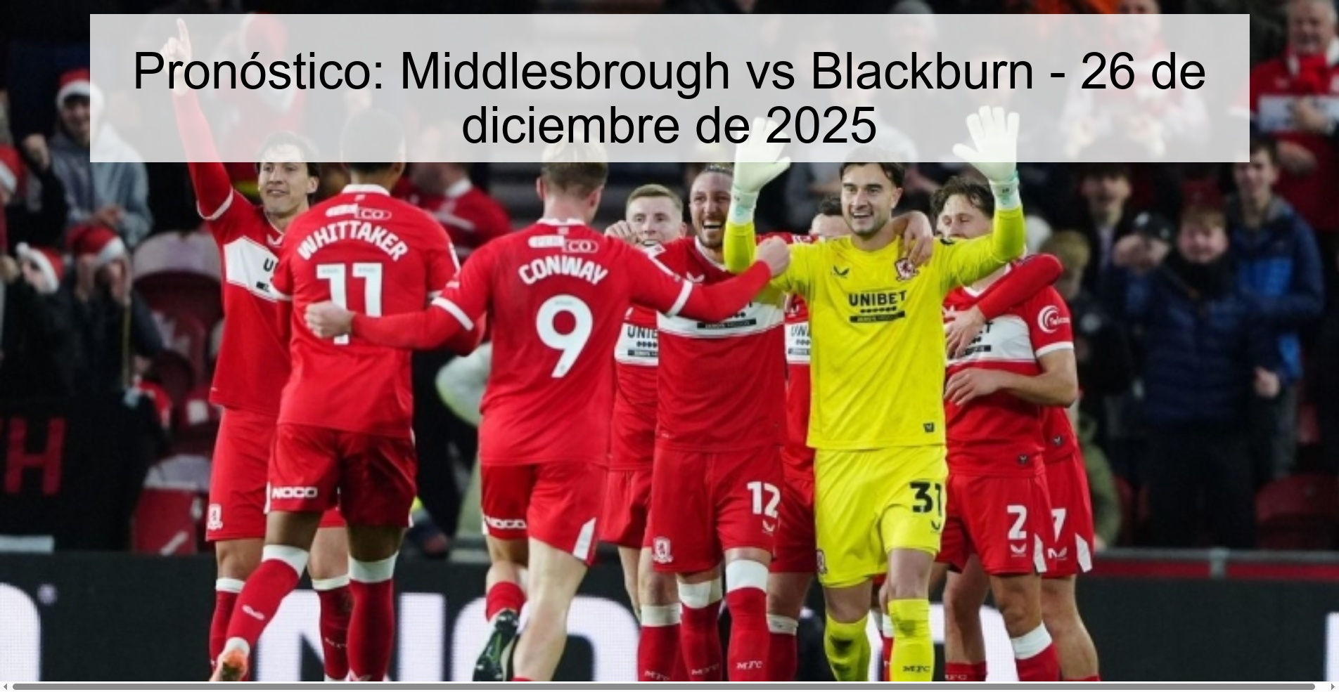 Prediction: Middlesbrough vs Blackburn – December 26, 2025