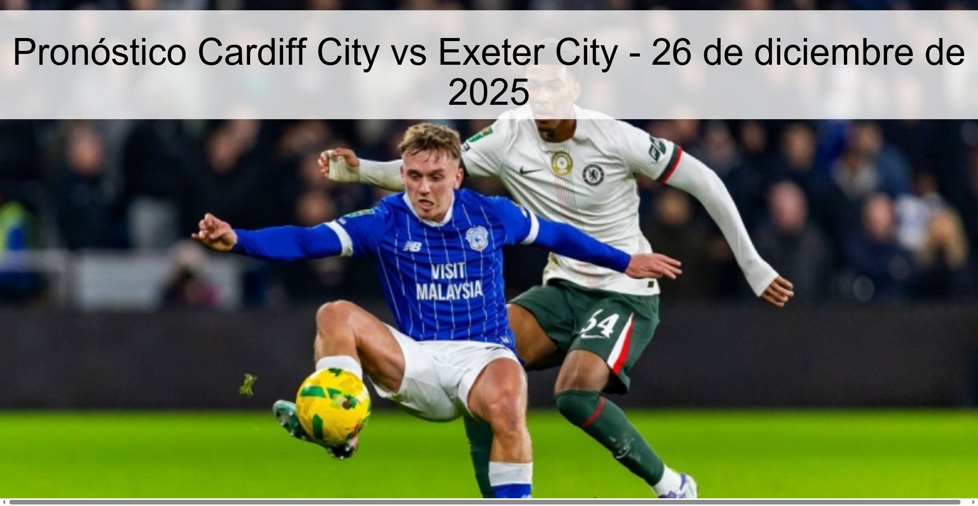 Cardiff City vs Exeter City Prediction – December 26, 2025