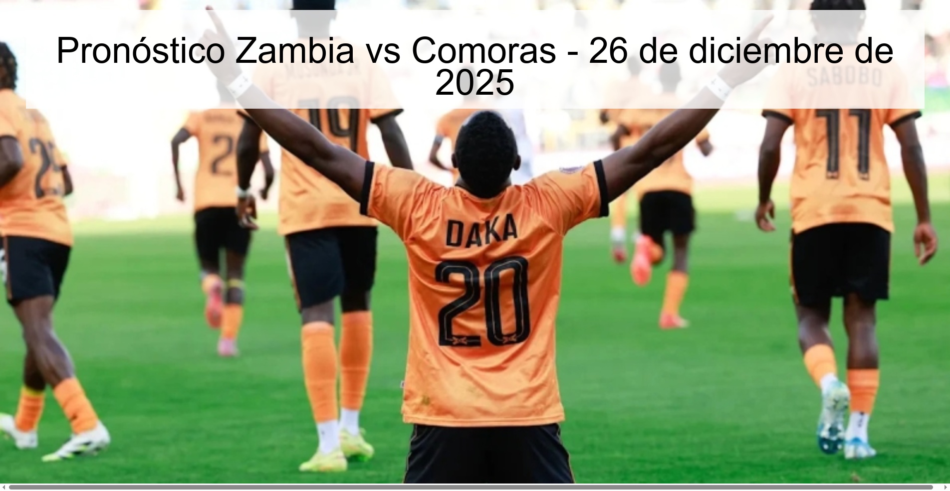 Zambia vs Comoros Prediction – December 26, 2025